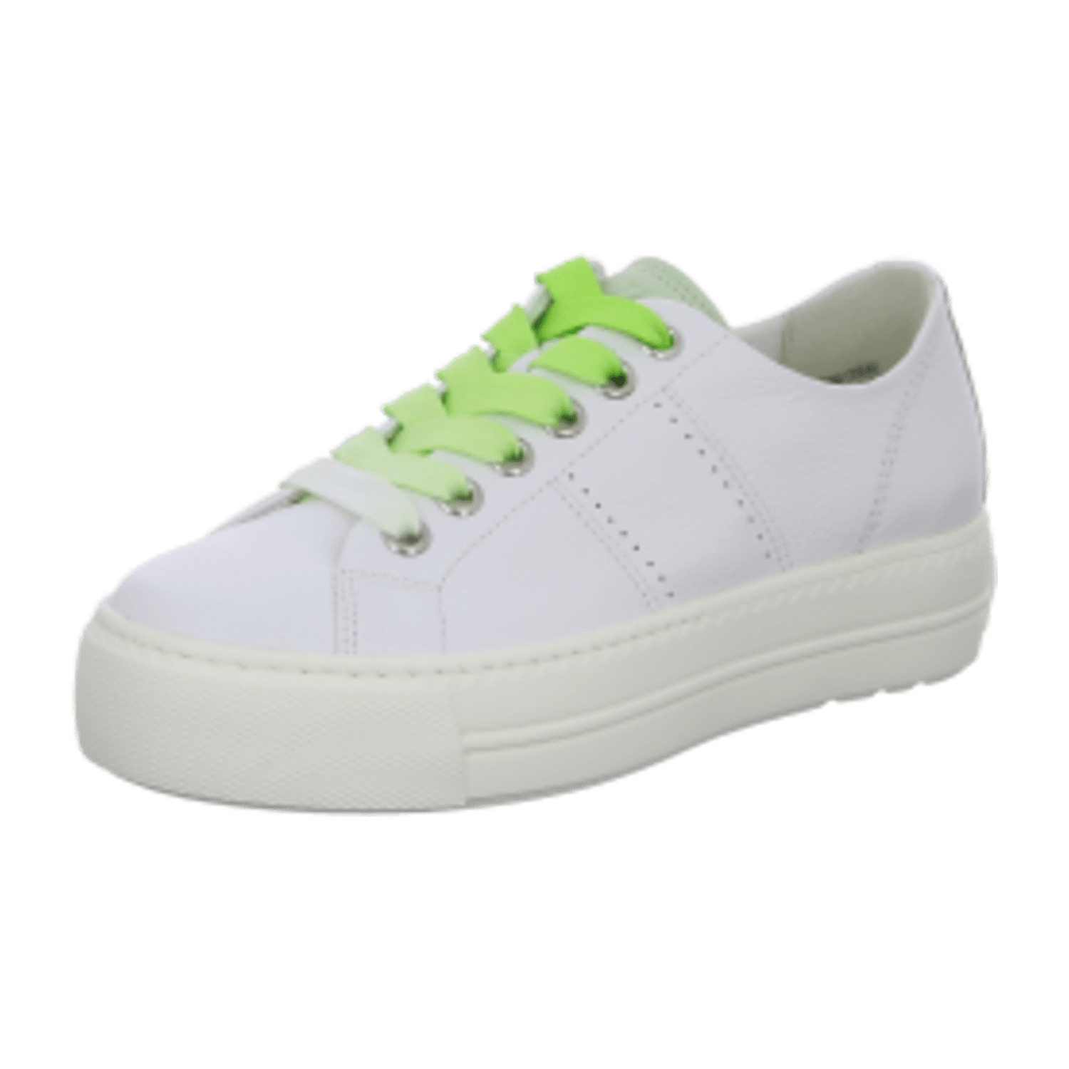 Paul Green Sneaker Schuhe weiß grün Nappa 5247