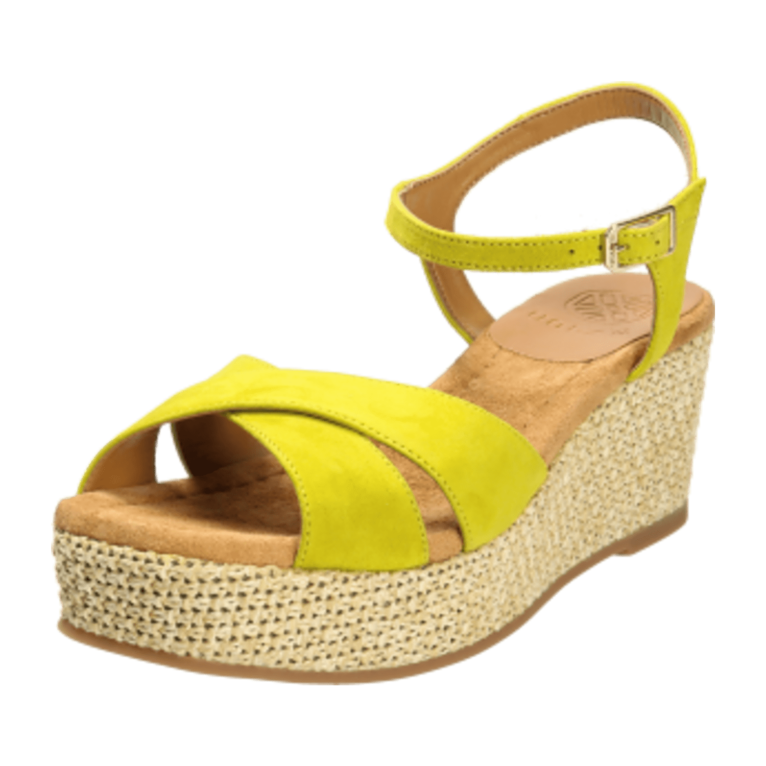 Unisa Konnie Kiwi (Gelb) - elegante Sandale - Damenschuhe Top Trends, Gelb, leder (wildleder)