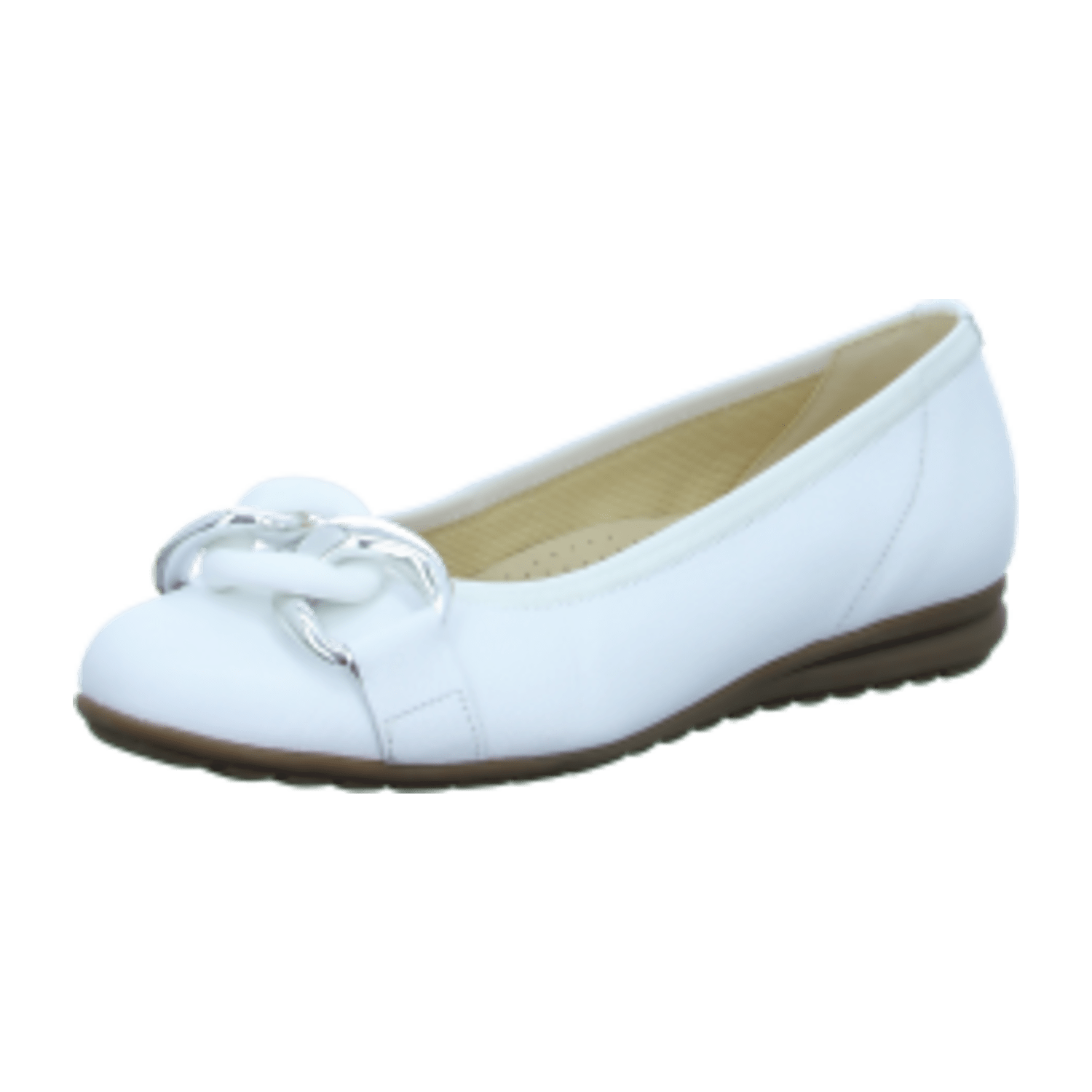 Gabor 42625-50 Weiss (weiß) - Ballerina - Damenschuhe Modische Pumps / Ballerina, Weiß, leder (cervo)