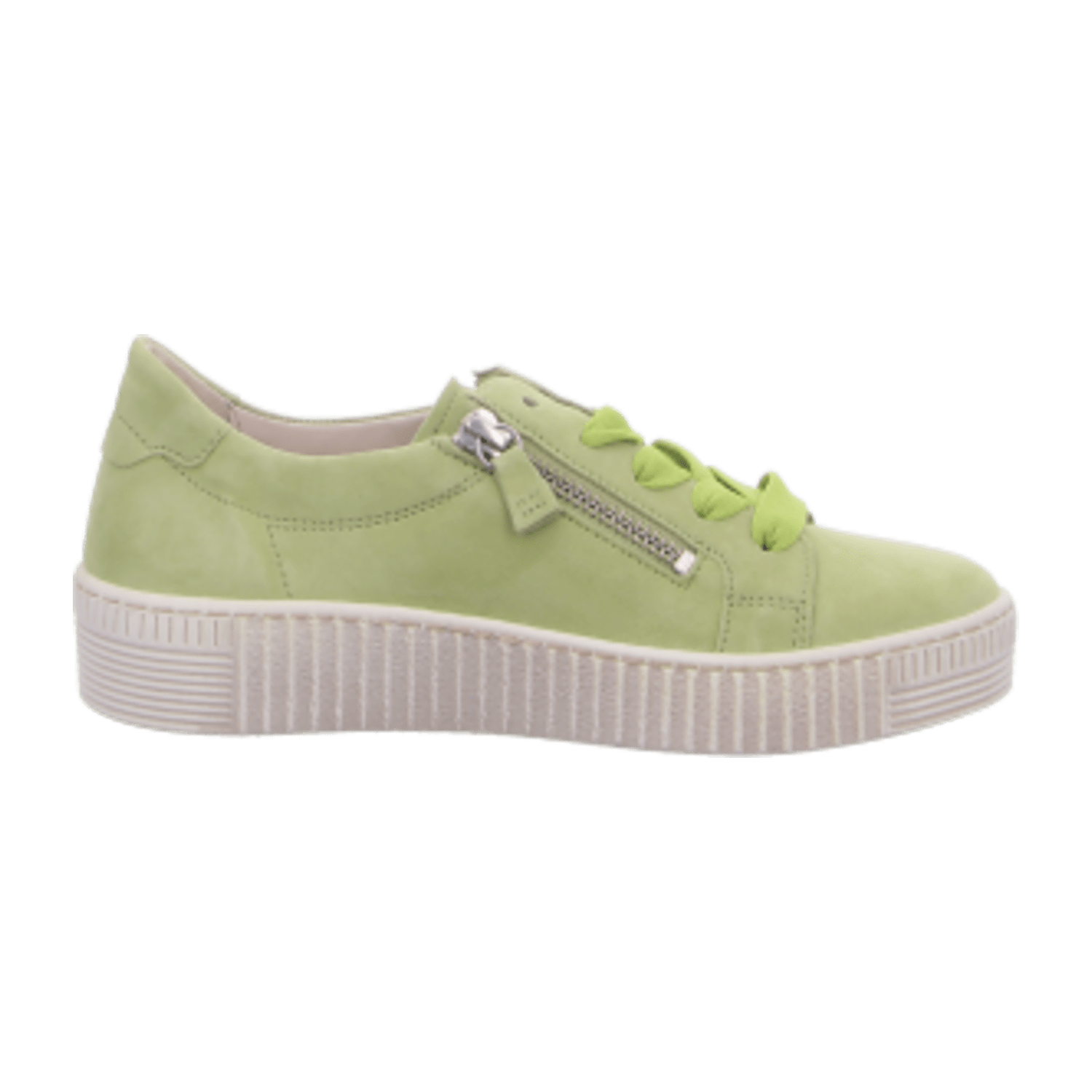 Gabor Schuhe Sneakers grün limette Samt 43.334.10