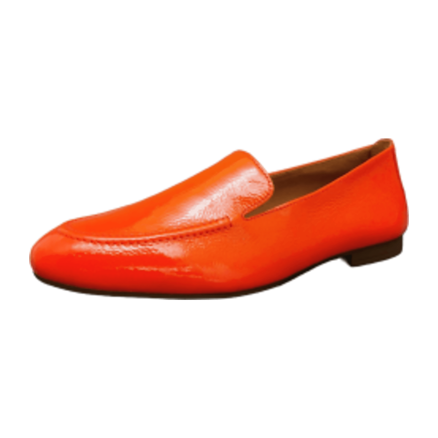 Gabor Schuhe Slipper orange Lack Mokassin 45.214.93