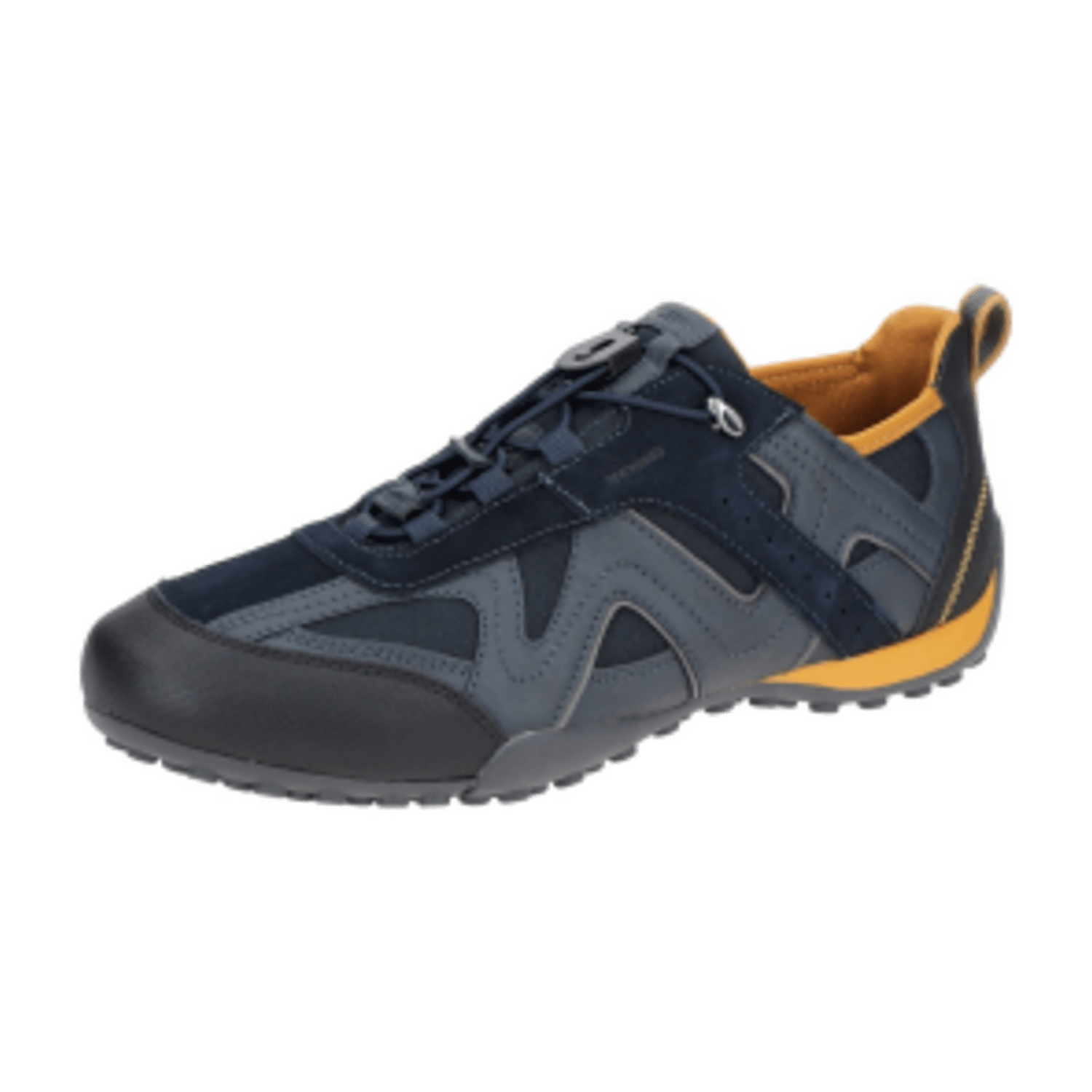 Geox Snake Sneaker Schuhe blau gelb U2507B