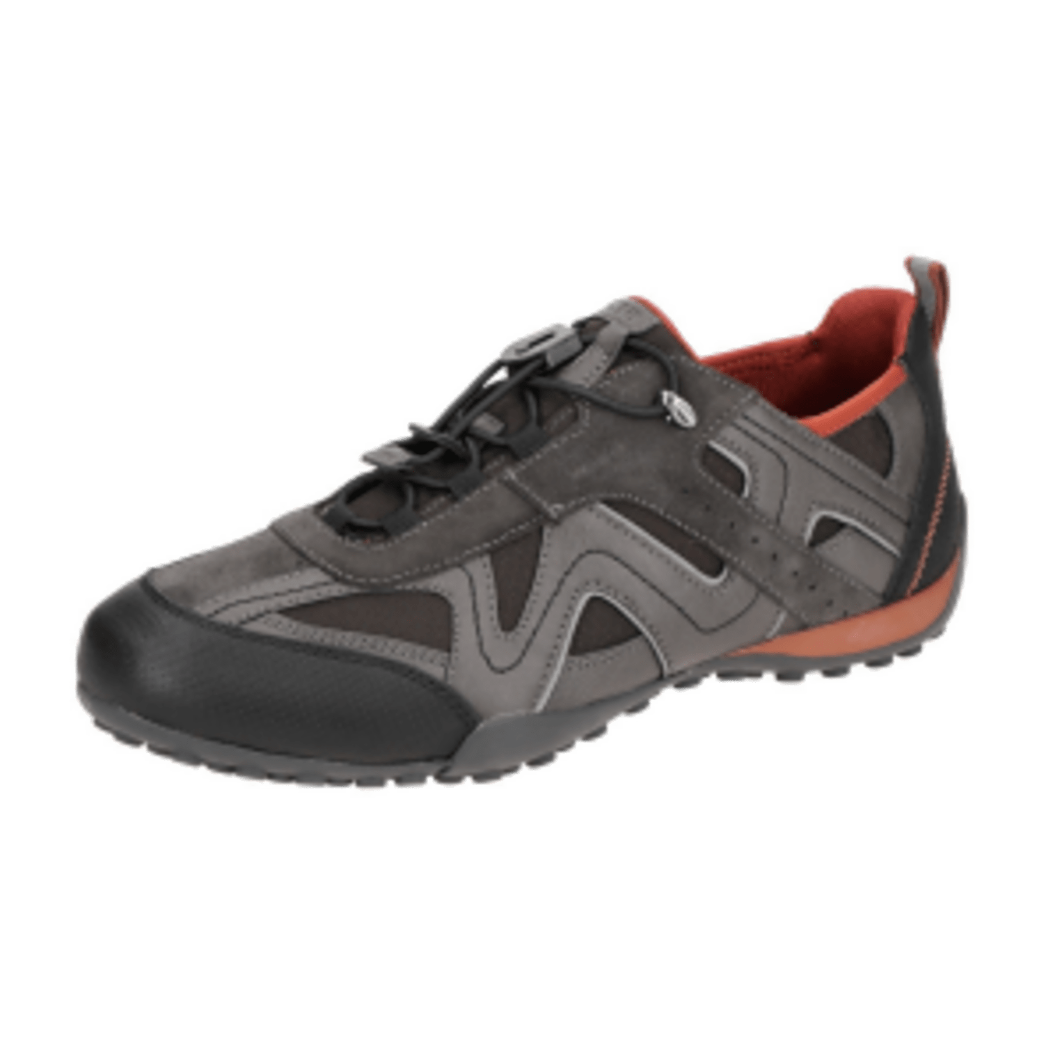 Geox Snake Sneaker Schuhe braun grau mud U2507B