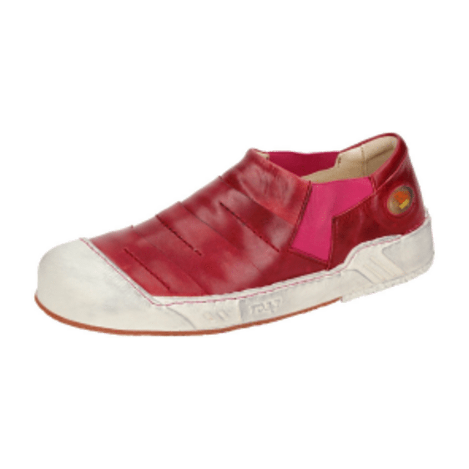Eject Puzzle Schuhe rot pink Damen Slipper 12361