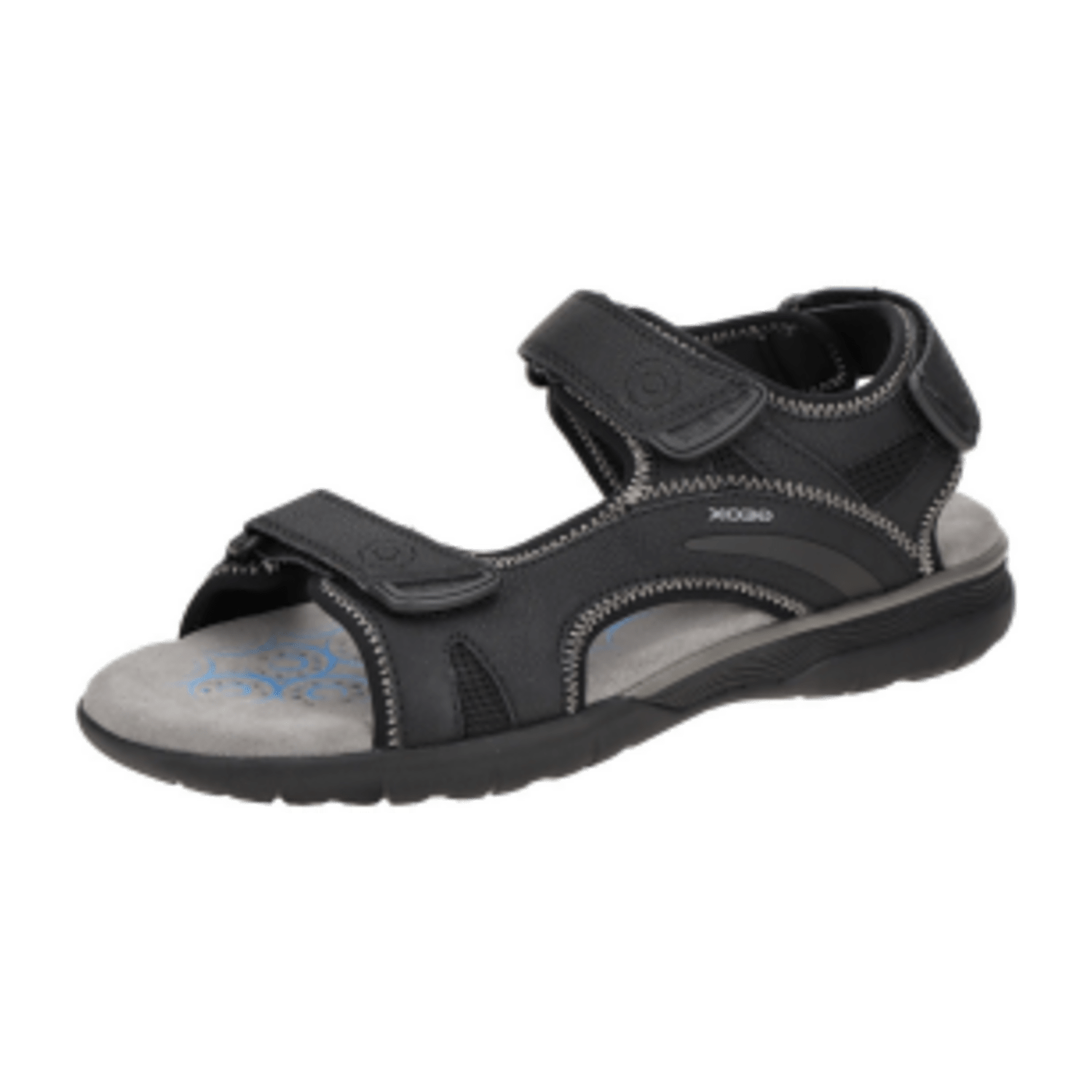 Geox Spherica EC5 Sandale schwarz Nähte grau U25ELA