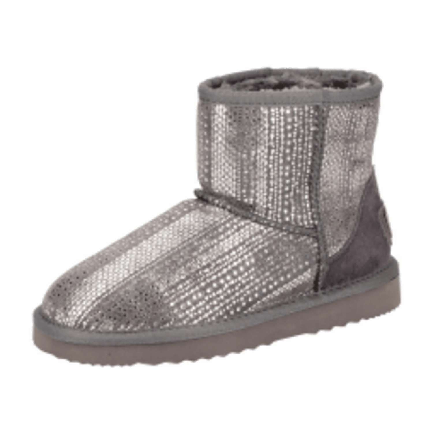 OOG Stiefel grau silber Mini Boots 585469