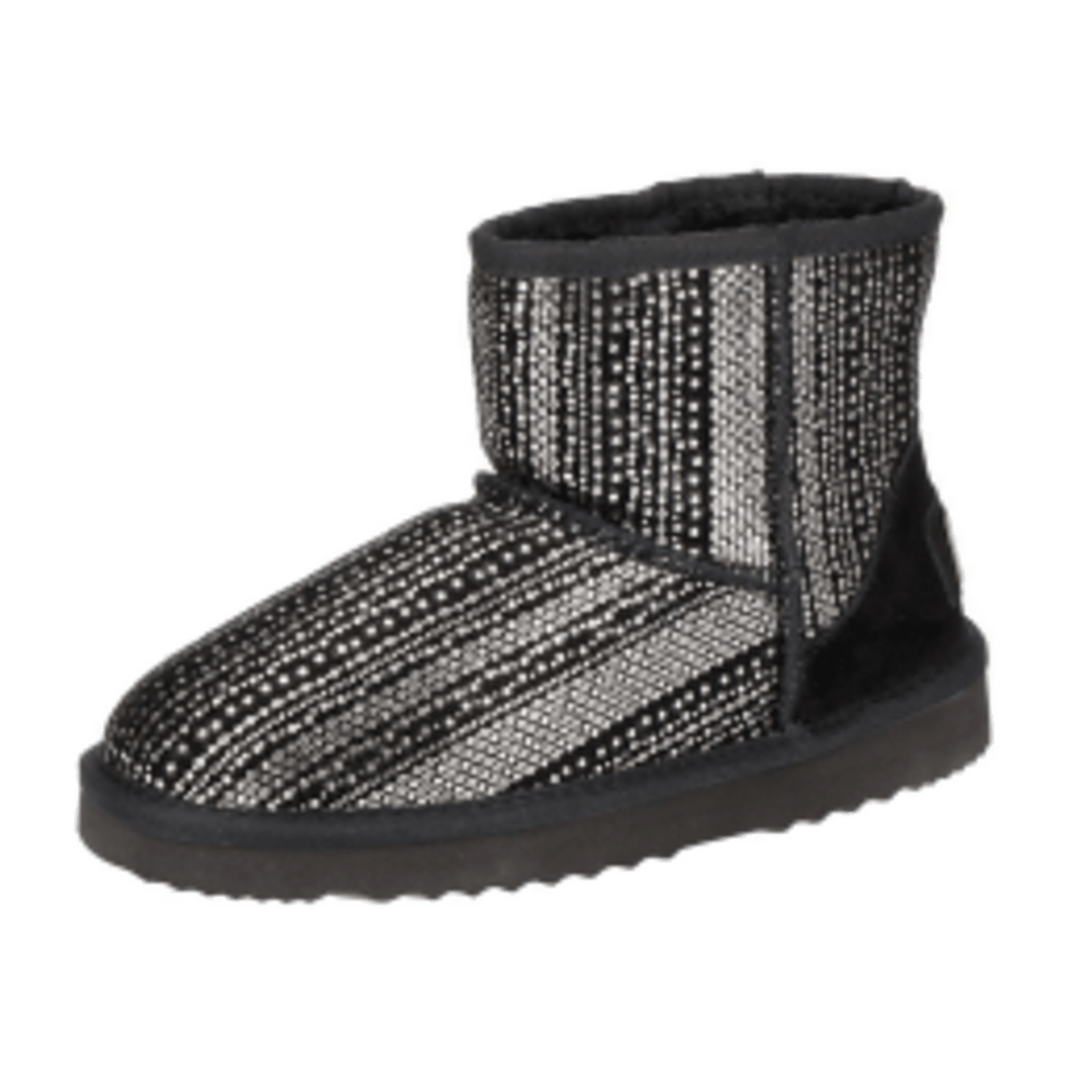 OOG Stiefel schwarz silber Mini Boots 585469
