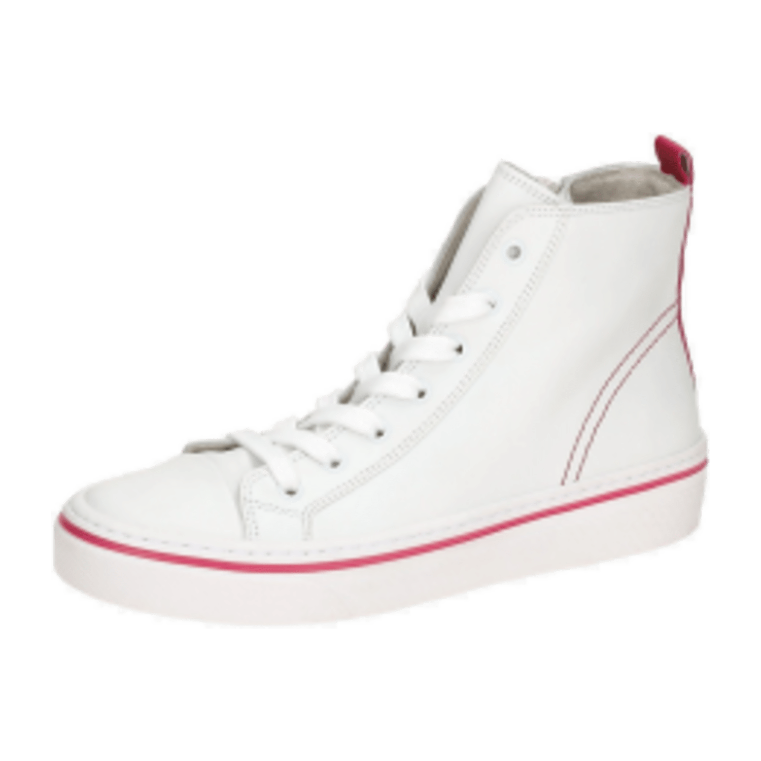 Gabor Mid Sneakers Stiefelette weiß pink 43.160.20