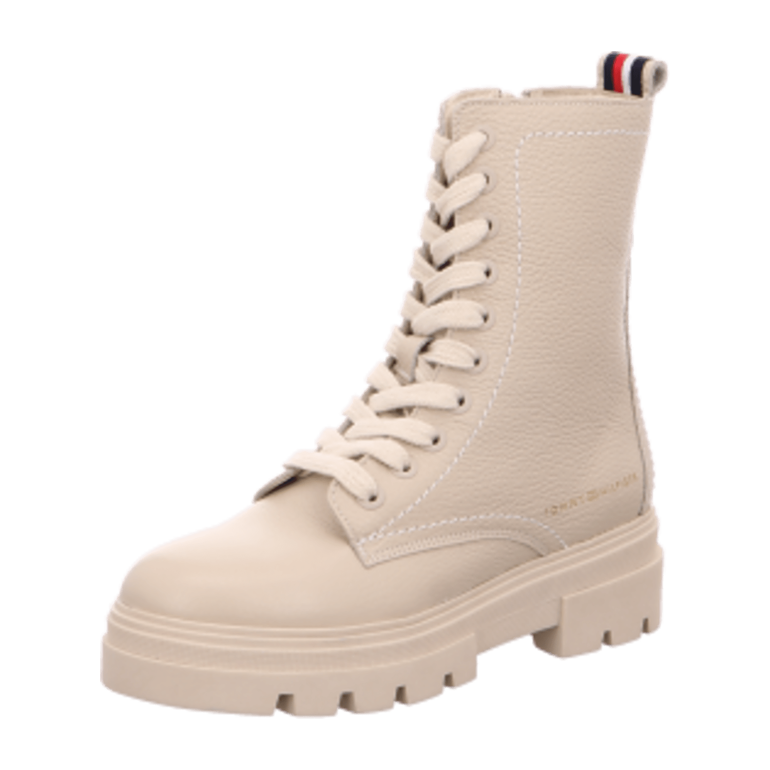 Tommy Hilfiger Monochromatic Lace Up Boots