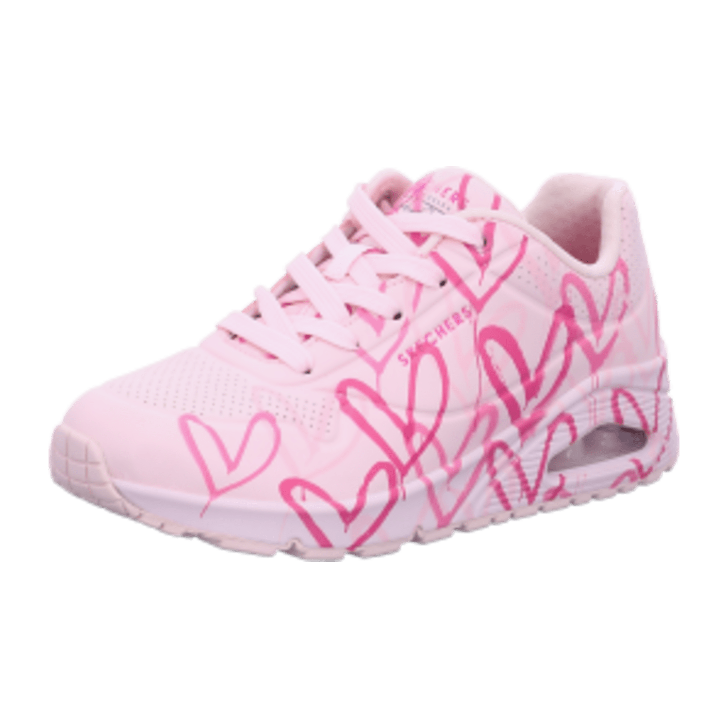 Skechers Uno Spread the Love 155507LTPK Light Pink - sportlicher Schnürschuh - Damenschuhe Sneaker, Mehrfarbig