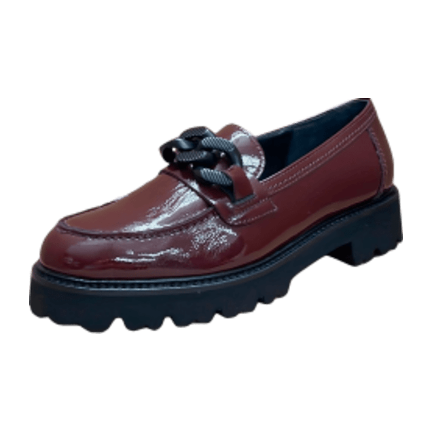 Gabor Fashion Schuhe Slipper dunkelrot Lack 35.240.95
