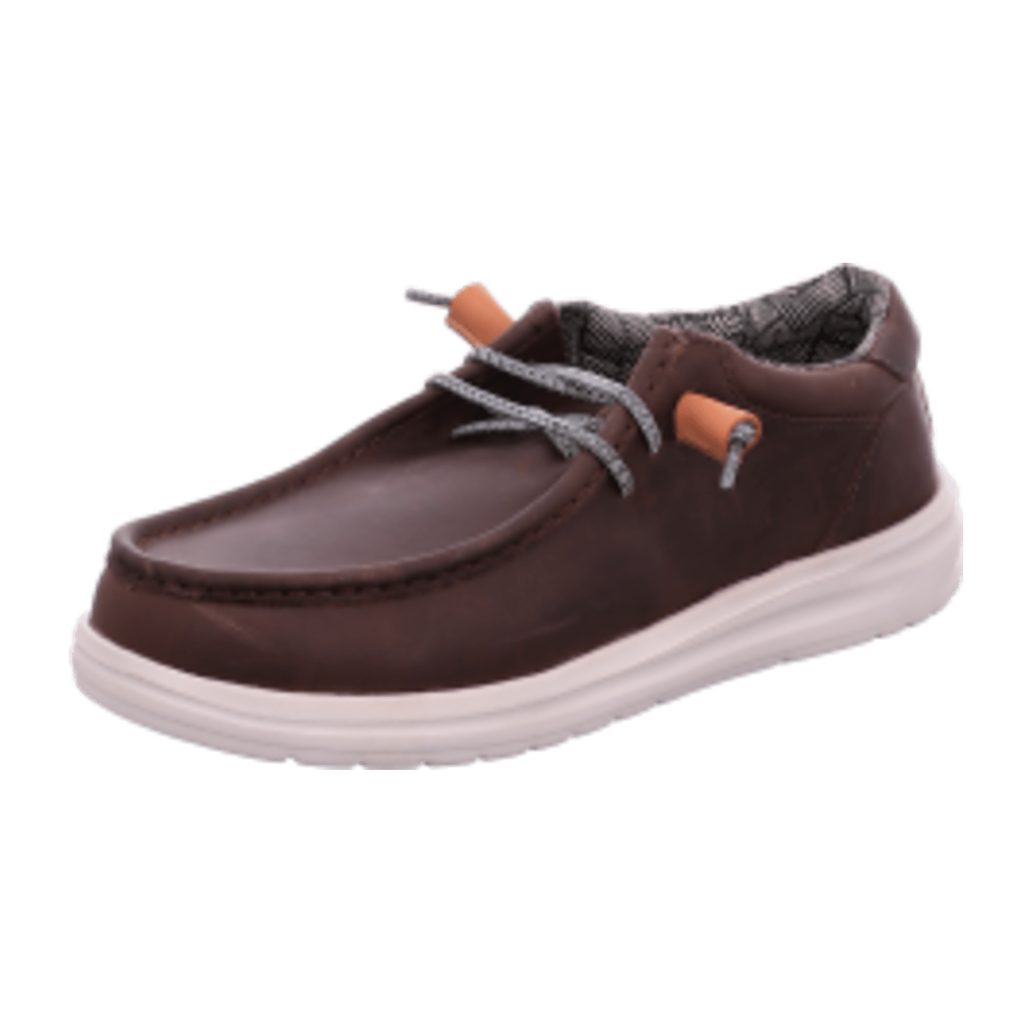 Hey Dude Shoes Wally Grip Craft Leather Brown