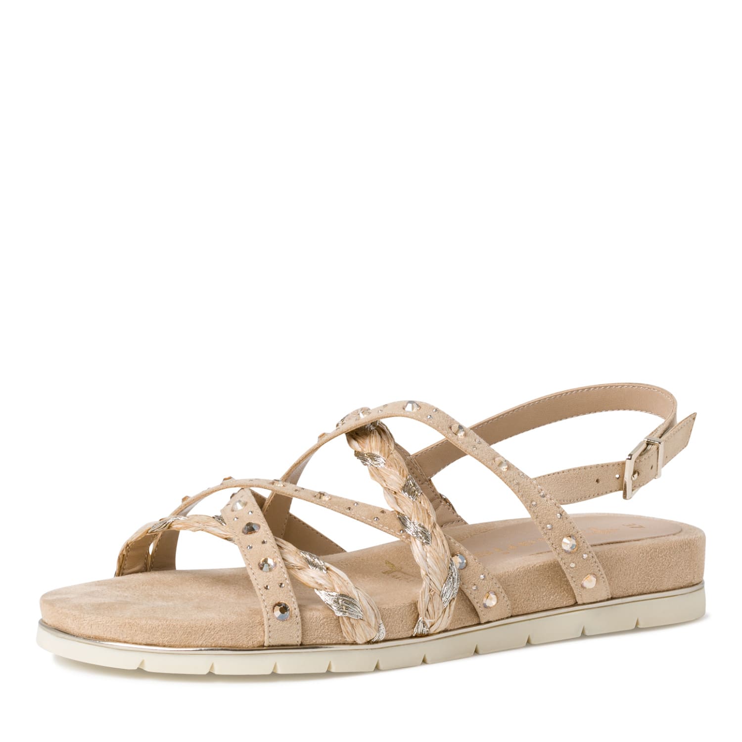 Tamaris Da.-Sandalette für Damen, beige, Gr. 39 EU