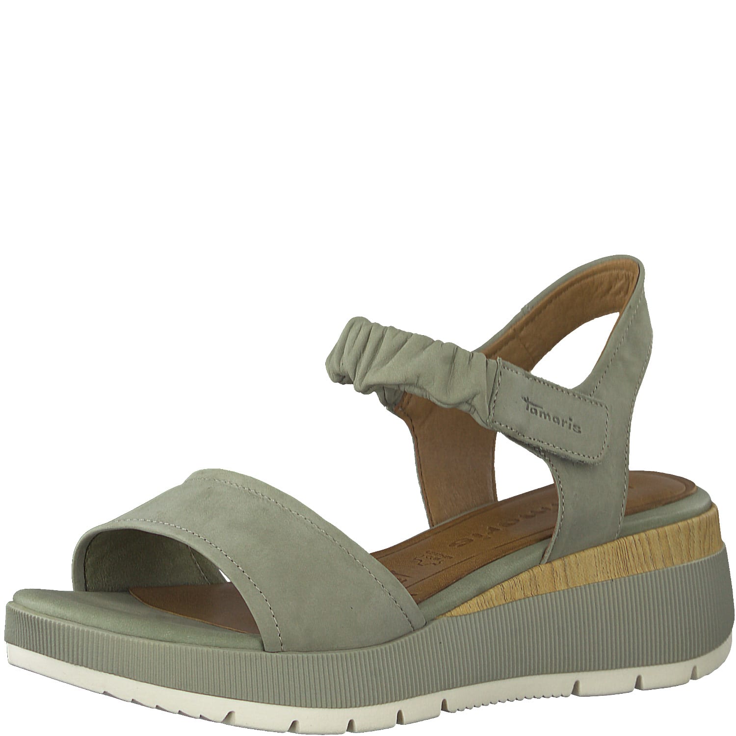 Tamaris Da.-Sandalette für Damen, grün, Gr. 40 EU