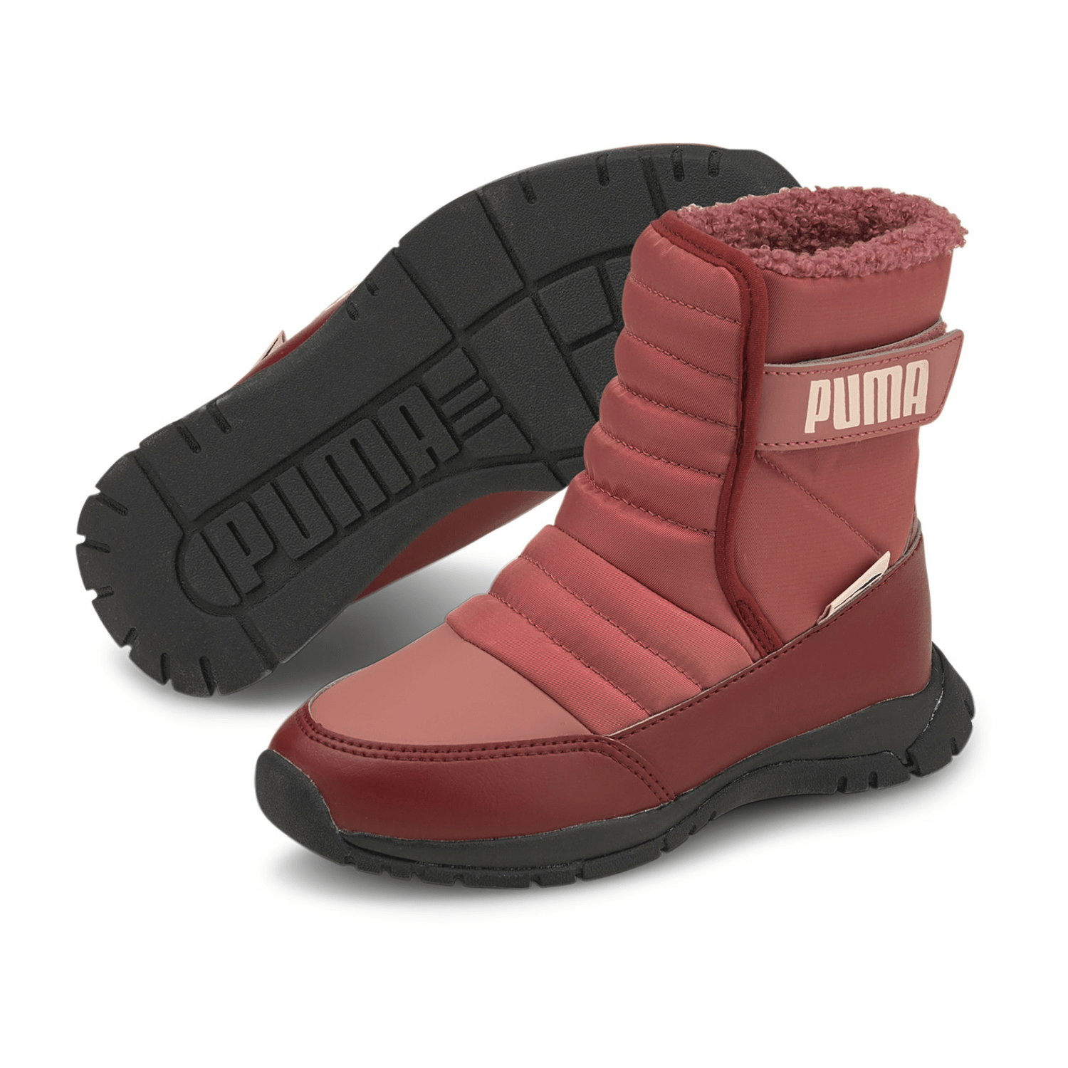 Puma Nieve Boot Winterized AC PS Winterstiefel Kinder mauvewood/lotus 35 für Kinder, rot, Größe 31 EU