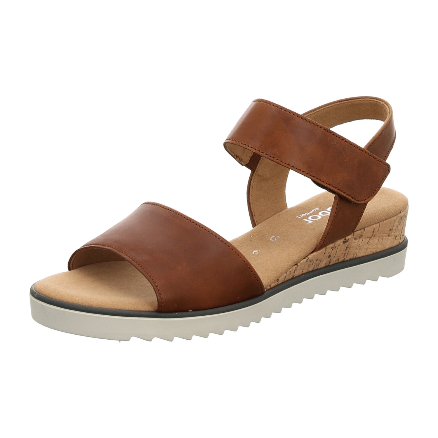 Gabor comfort 22750-53 Camel (Braun) - sportliche Sandale - Damenschuhe Sandalette / Sling, Braun, leder (vacchetta) für Damen, braun, Gr. 37 EU / 4 UK