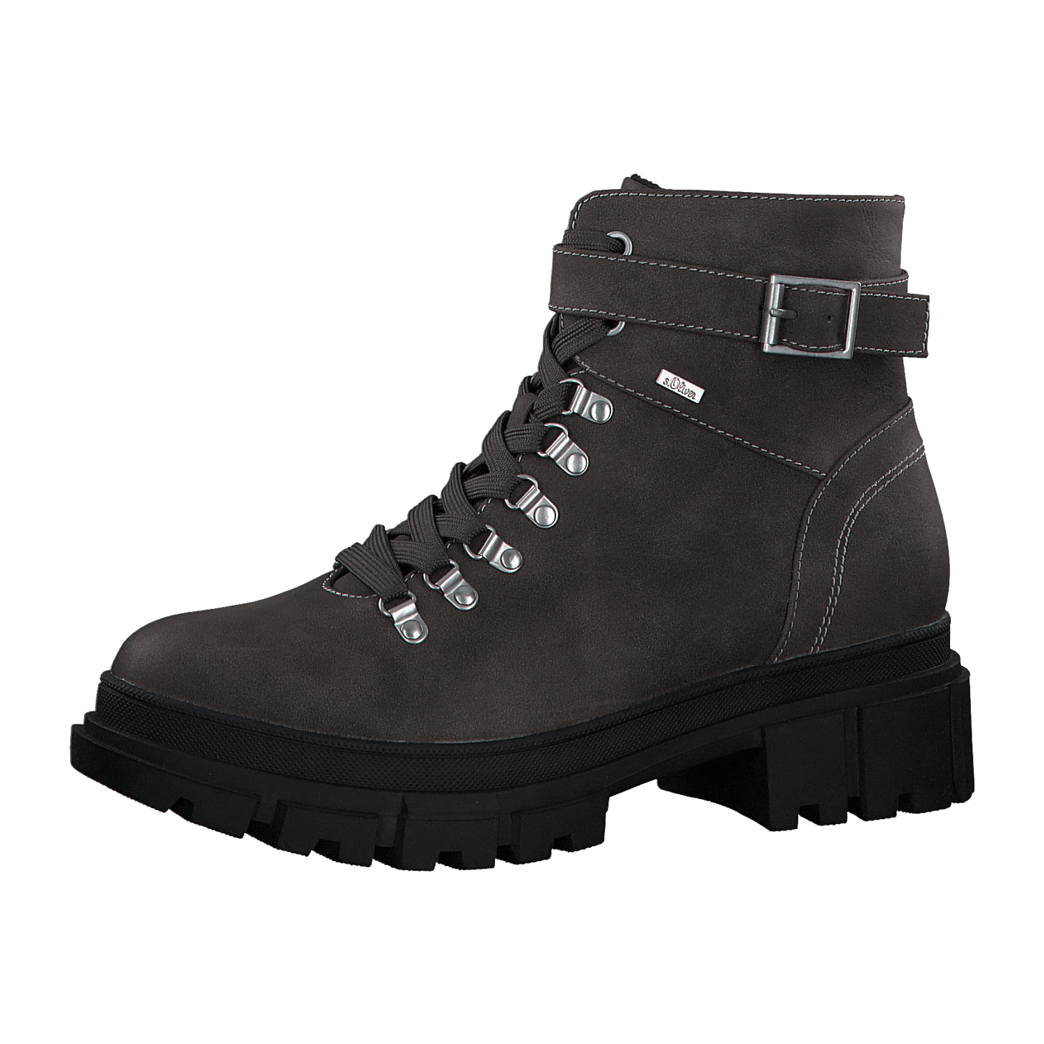 S.Oliver [WOMEN] 5-5-25234-27/348 DK TAUPE Schnürstiefel  HW 21/22 für Damen, beige, Größe 36 EU