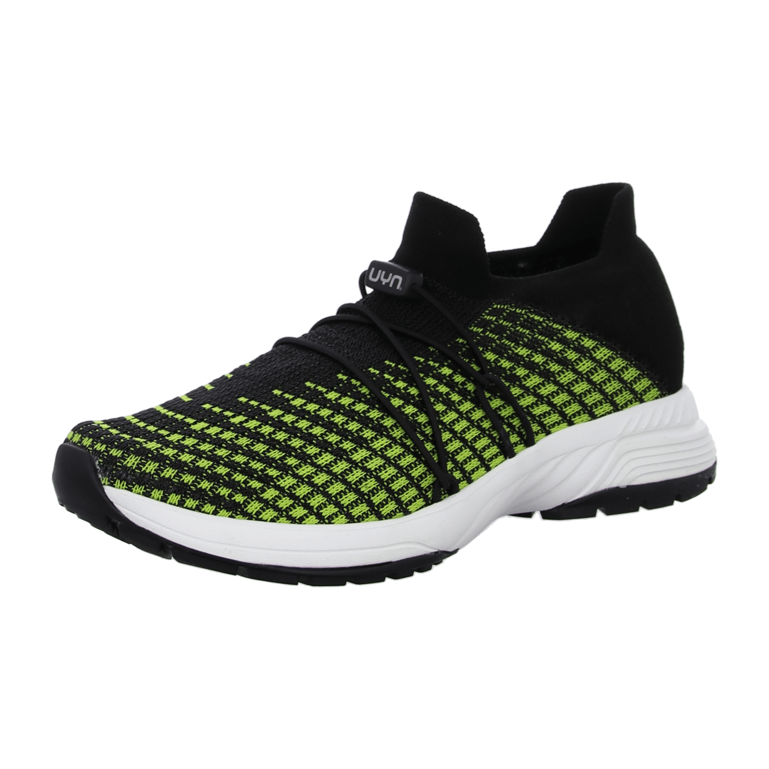 UYN Zephyr Slip-on Sneaker aus Natex Damen lime/black 40 für Damen, schwarz, Gr. 41 EU