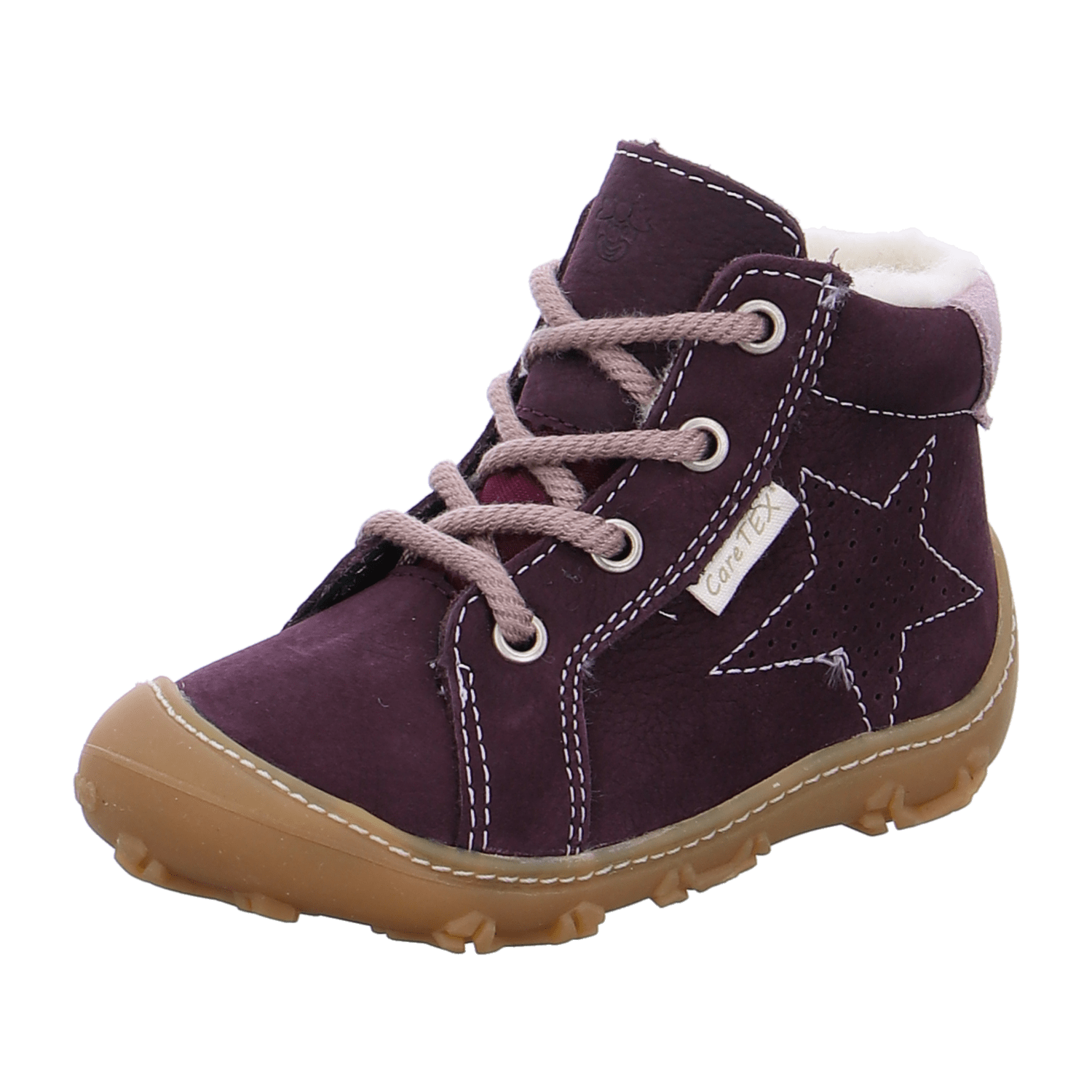 Ricosta Denny 1500803390 Plum (Lila) - Winterstiefel Mädchen Baby - Kinderschuhe Gefütterte Kinderstiefel Gr. 18 - 42, Mehrfarbig, leder (barbados) für Kinder, rot, Gr. 25 EU