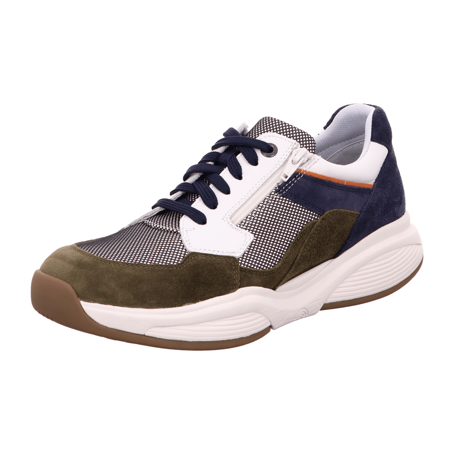Xsensible SWX14 Forest Combi (grün) - Sneaker - Herrenschuhe Sneaker / Schnürschuh, Grün, leder/textil für Herren, bunt, Gr. 41 EU / 7,5 UK