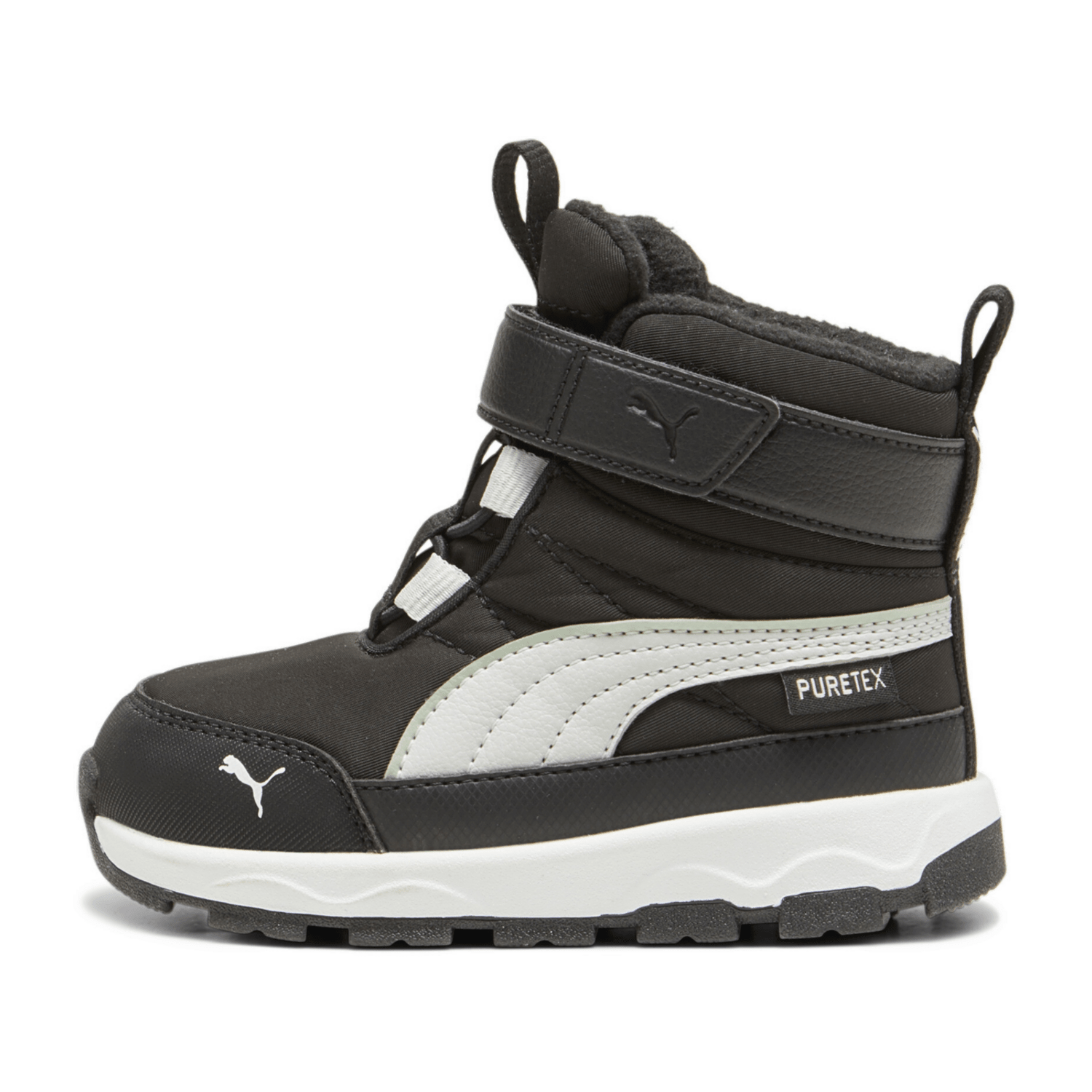 Puma Evolve Puretex AC+ Baby-Winterstiefel 05 - galactic gray/tart cherry/puma black 27 für Kinder, schwarz, Gr. 25 ½ EU