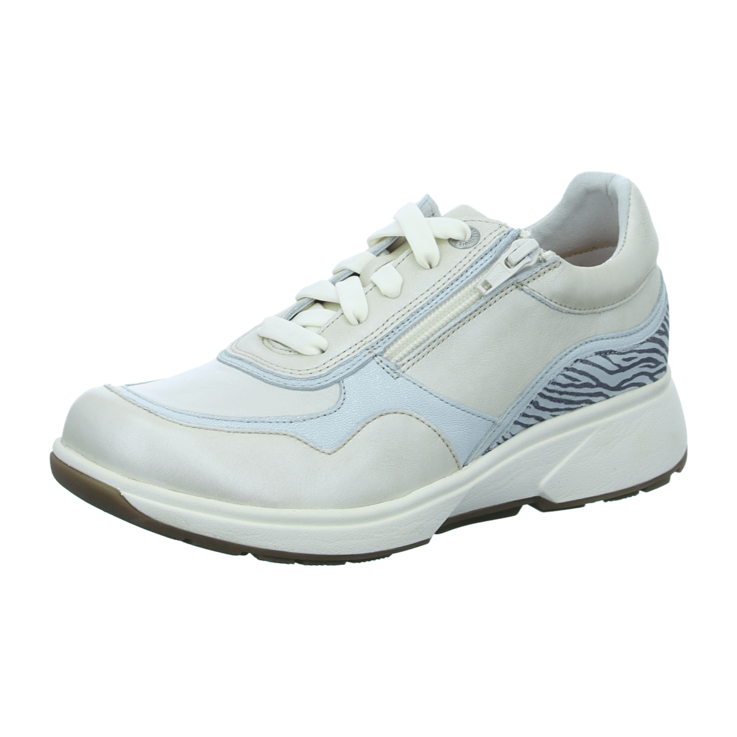 Xsensible Lima Soft Pearl (Beige) - Schnürschuh - Damenschuhe Bequeme Schnürschuhe, Beige, leder für Damen, beige, Gr. 42 EU