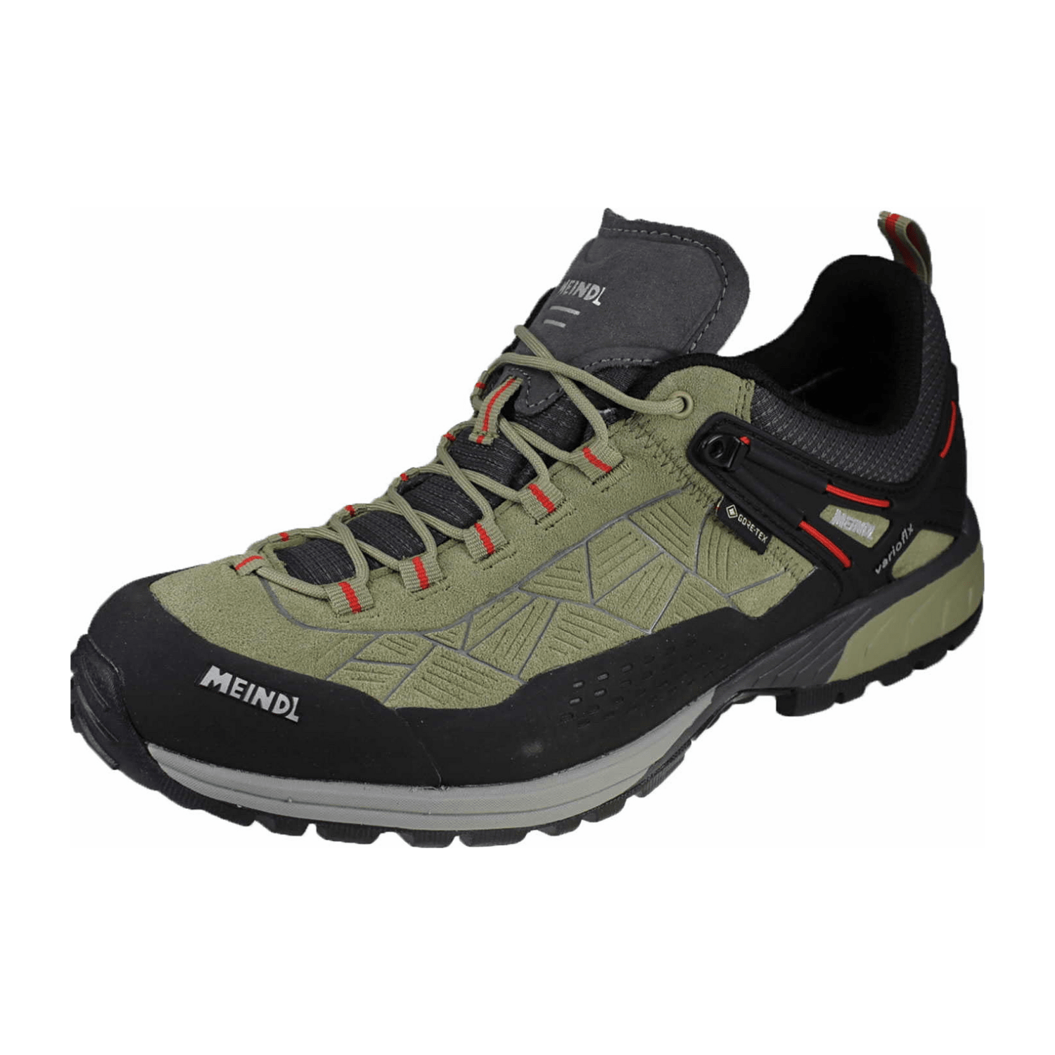 Meindl natur-rot für Herren, grün, Größe 45 EU / 10,5 UK