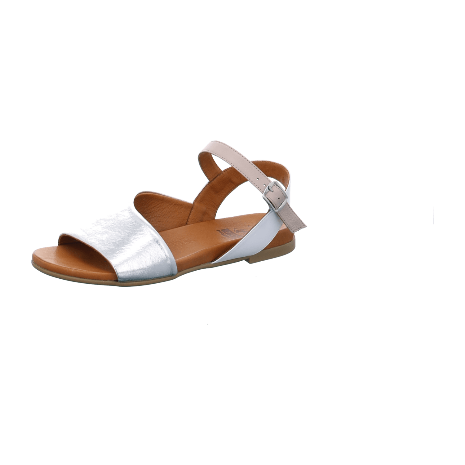 2 GO FASHION Sandalette für Damen, silber, Gr. 38 EU