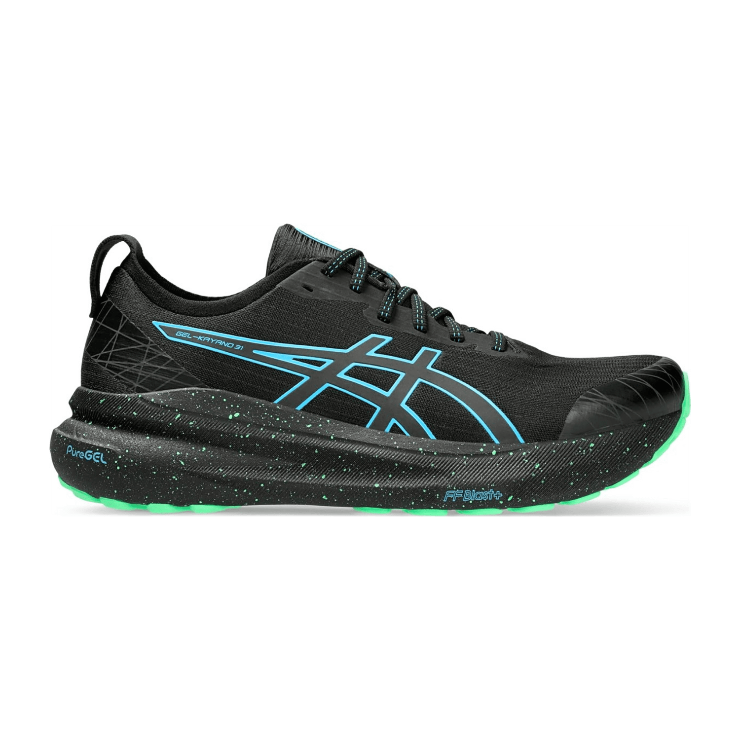 Asics Gel-Kayano 31 Lite Show Laufschuhe Herren 001 - lite show/digital aqua 44.5 für Herren, rot, Größe 44 ½ EU / 10,5 UK