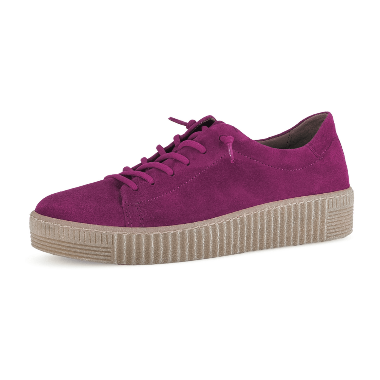 Gabor Schuhe Sneakers lila violett Velour 53.331.10 für Damen, pink, Größe 38 EU / 5 UK