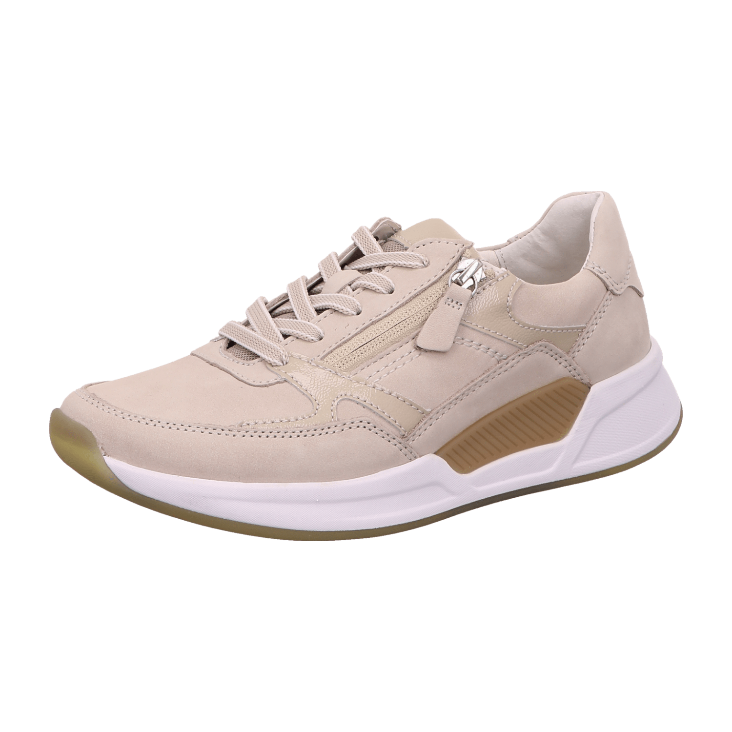 Gabor comfort Gabor RollingSoft Schuhe grau puder Nubuck 66.958.31 für Damen, gold, Gr. 36 EU / 3,5 UK