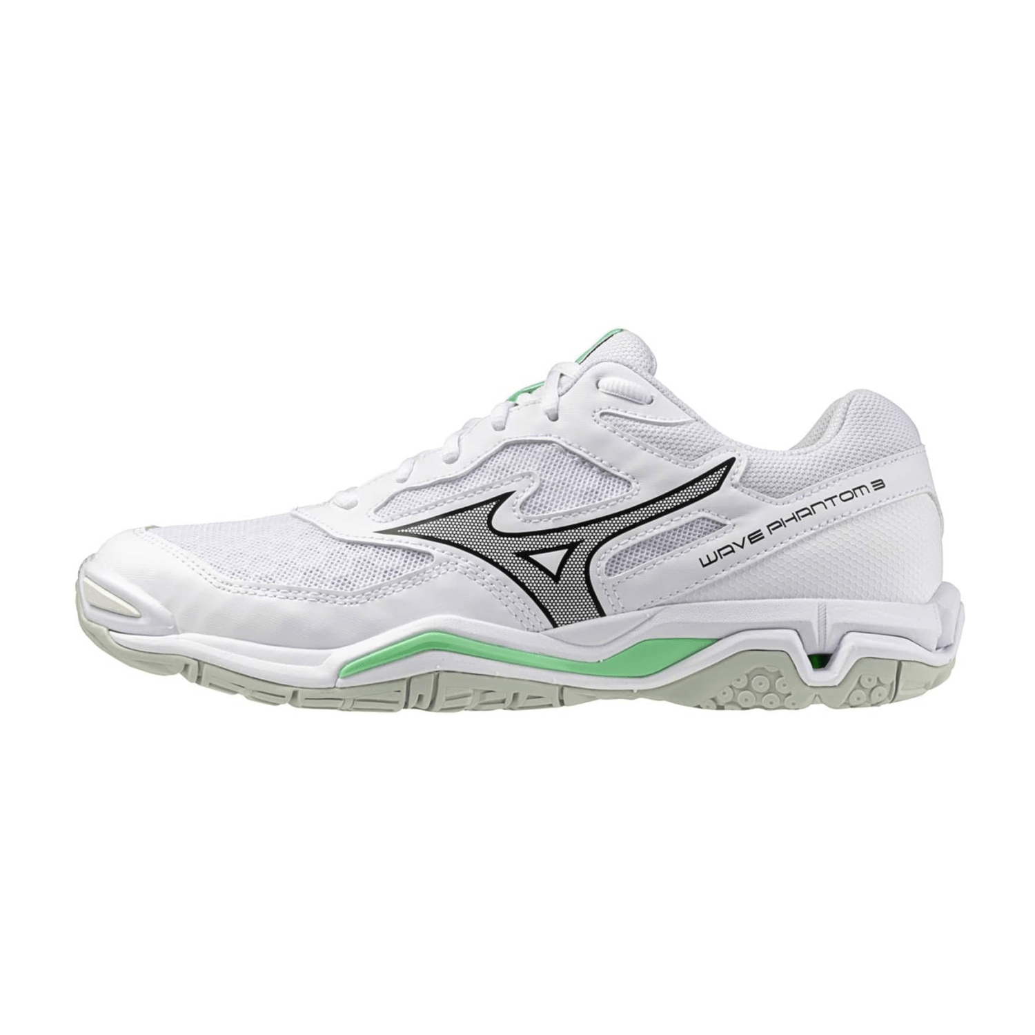 Mizuno WAVE PHANTOM 3(U) Handballschuhe Herren White für Herren, weiß, Größe 44 ½ EU / 10 UK