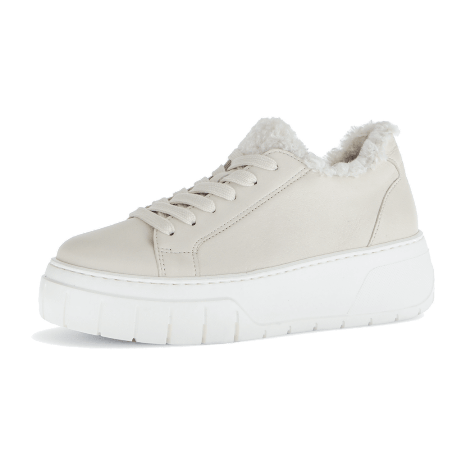 Gabor Schuhe Plateau Fell Sneakers beige Nappa 73.221.22 für Damen, beige, Größe 38 EU / 5 UK