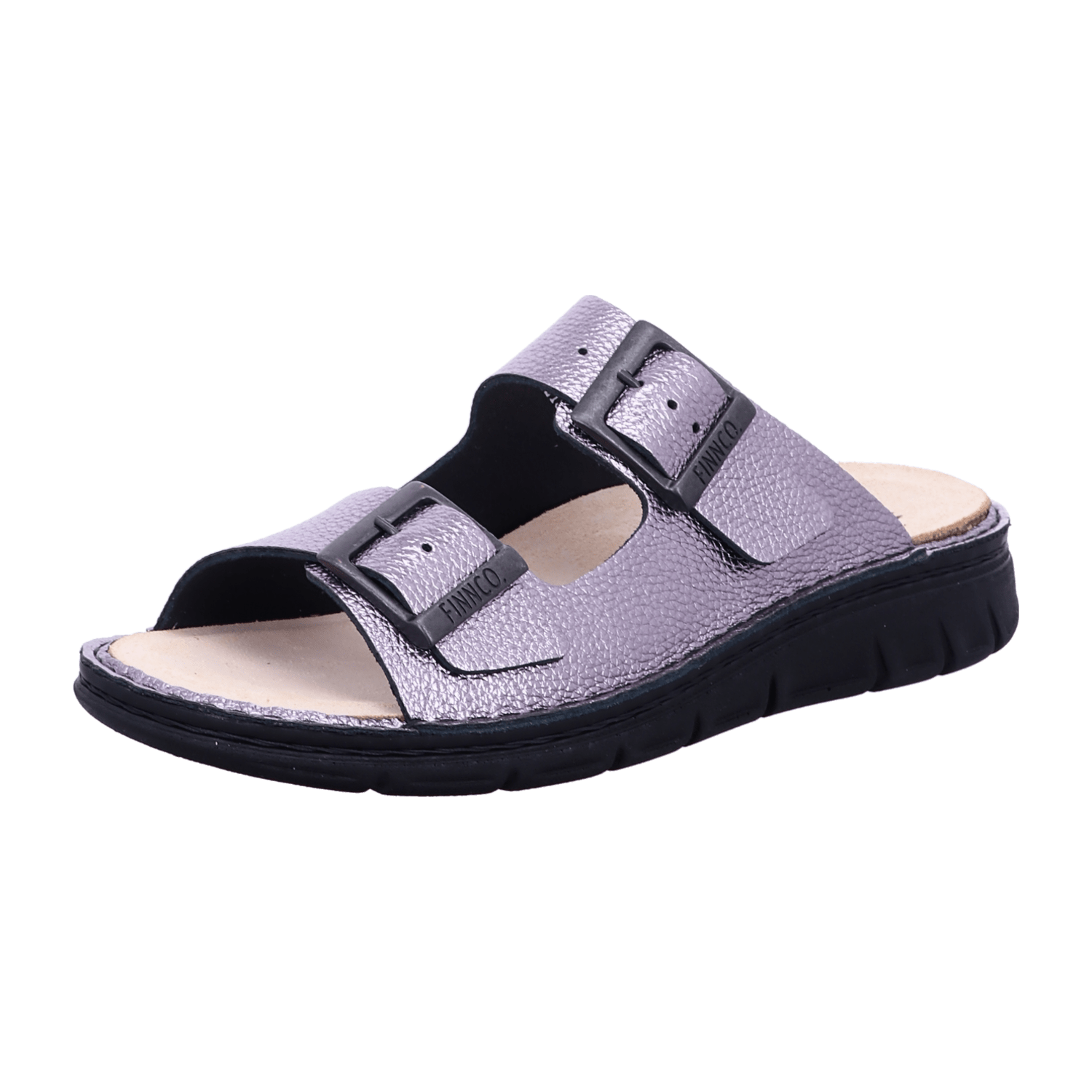 FinnComfort Cayman-Soft Steel (Silbergrau) - Pantolette - Marken, Grau, leder (lucca) für Damen, grau, Größe 36 EU
