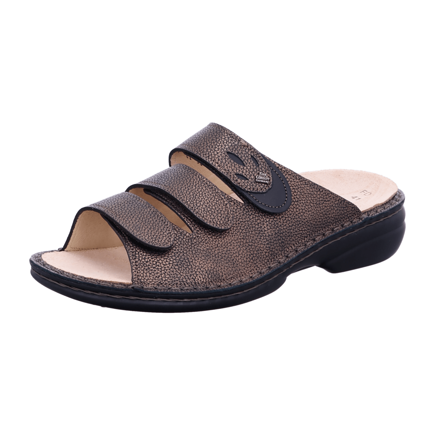 FinnComfort Sansibar (braun) - Pantolette Copper/Schwarz - Marken, Braun, leder (natural/nappaseda) für Damen, braun, Größe 36 EU