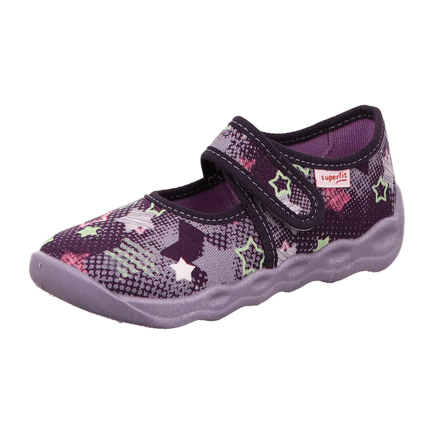 Superfit Hausschuh Textil  BUBBLE für Kinder, lila, Größe 27 EU