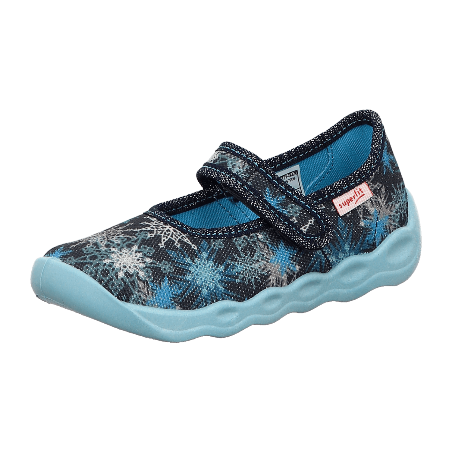 Superfit Hausschuh Textil  BUBBLE für Kinder, blau, Größe 24 EU