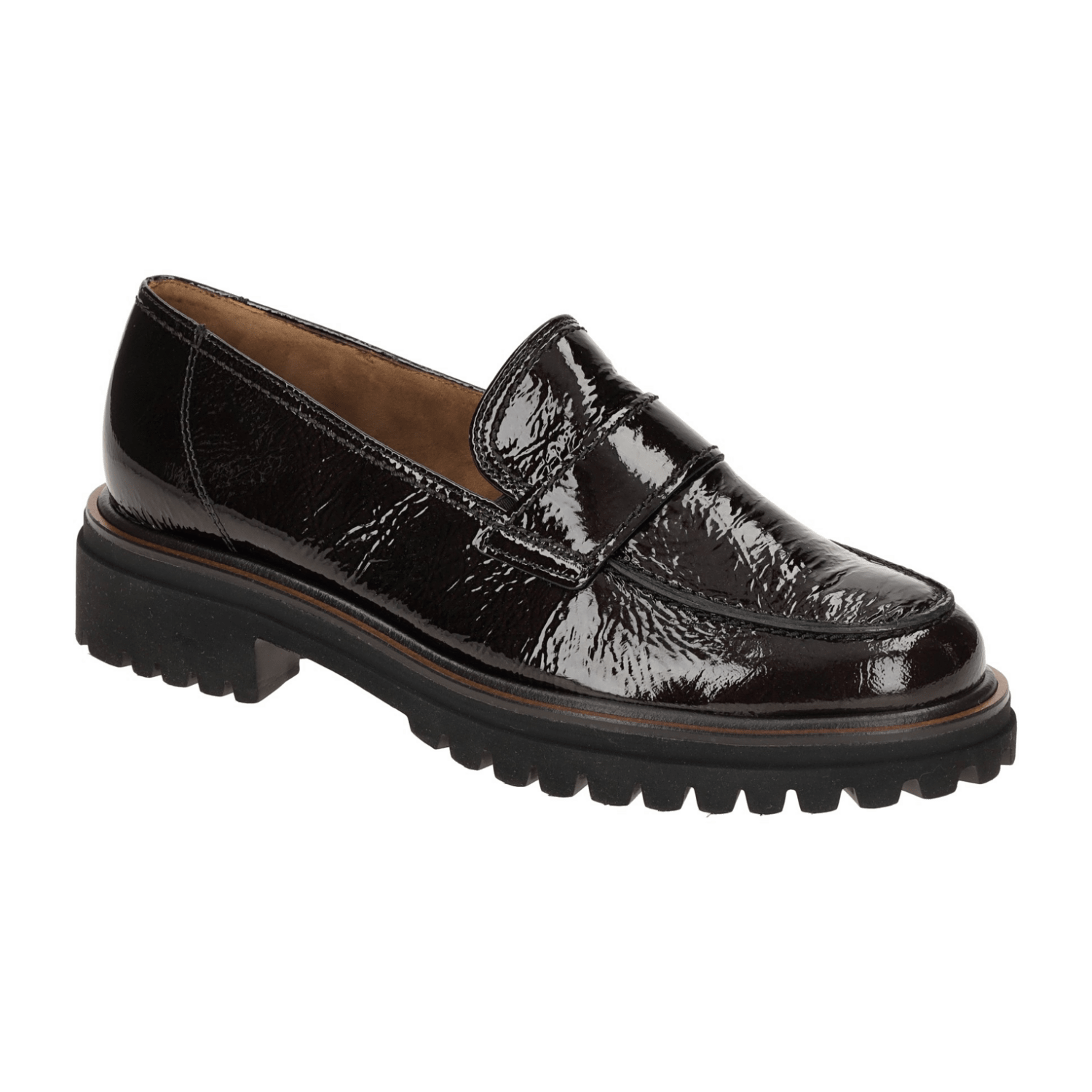 Paul Green Schuhe Plateau Slipper braun Lack 2683 für Damen, braun, Gr. 38 EU / 5 UK