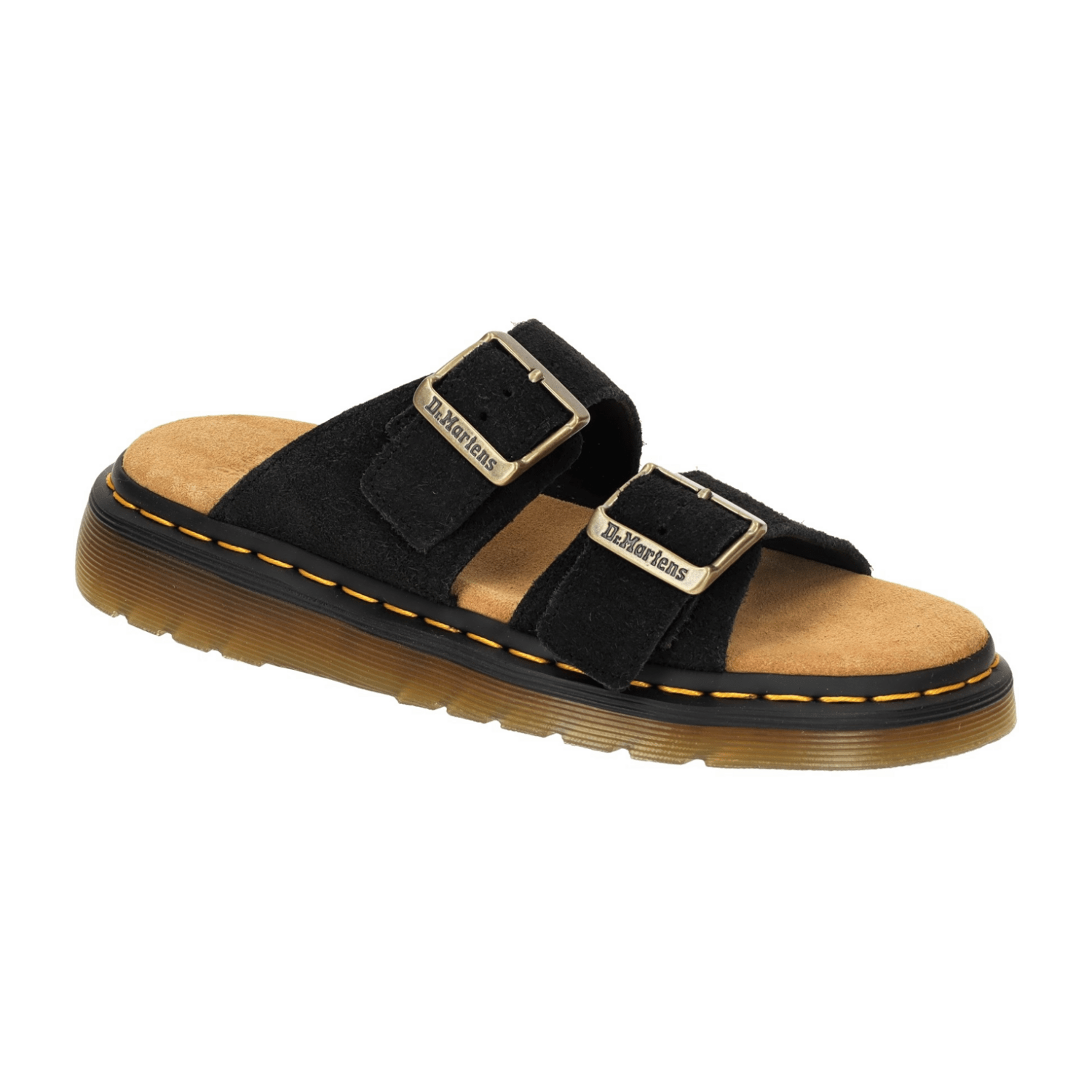 Dr. Martens Airwair Dr. Martens Josef Pantolette schwarz Velour 41082001 für Damen, schwarz, Größe 39 EU