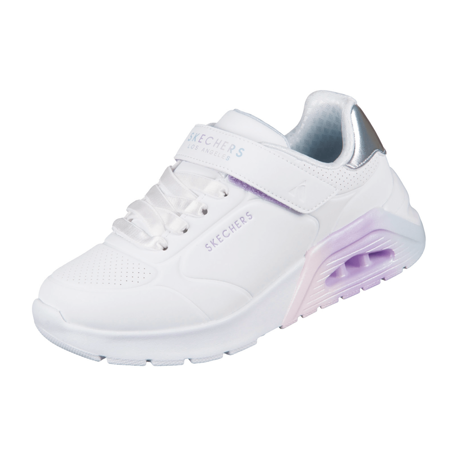 Skechers Uno Lite 2.0 Vivid Metallic 310435L WMLT white Synthetik für Kinder, weiß, Gr. 27 EU