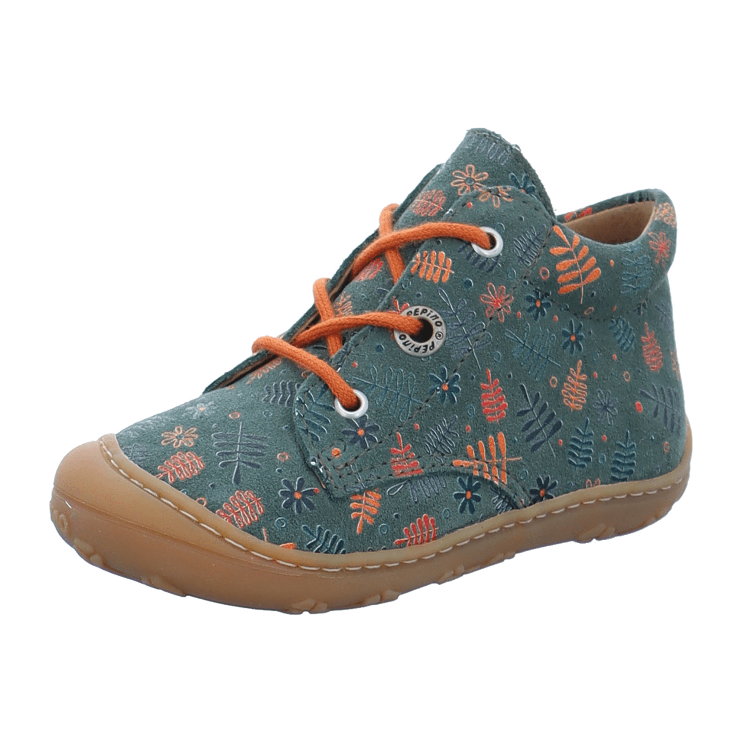 Ricosta Dots 1200502571 Salbei (Grün) - Halbschuh Schnürschuh Baby - Kinderschuhe Lauflernschuhe Gr. 18 - 26, Grün, leder (blätter) für Kinder, grün, Gr. 19 EU