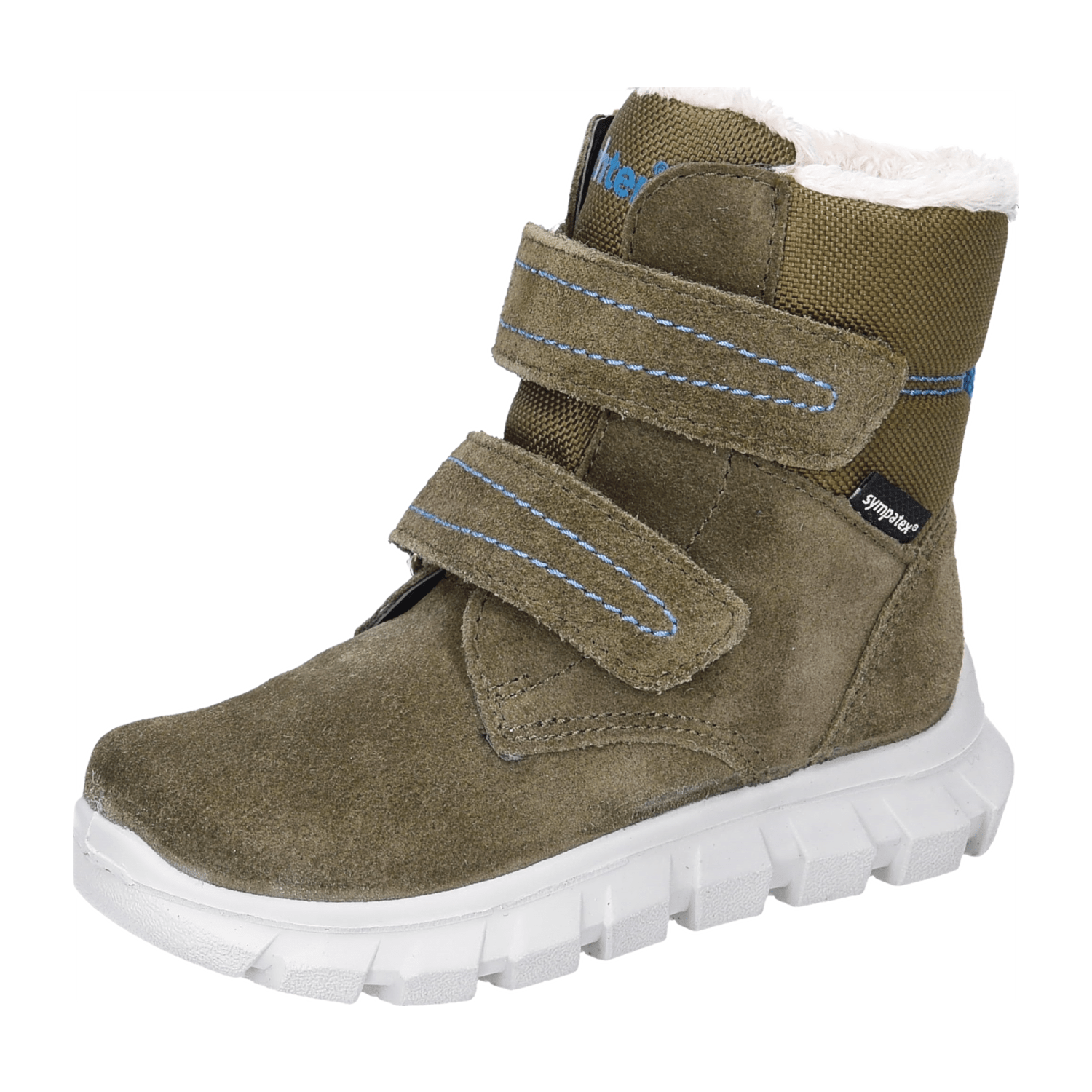 Richter Winterboot Velour Ye für Kinder, oliv, Größe 22 EU