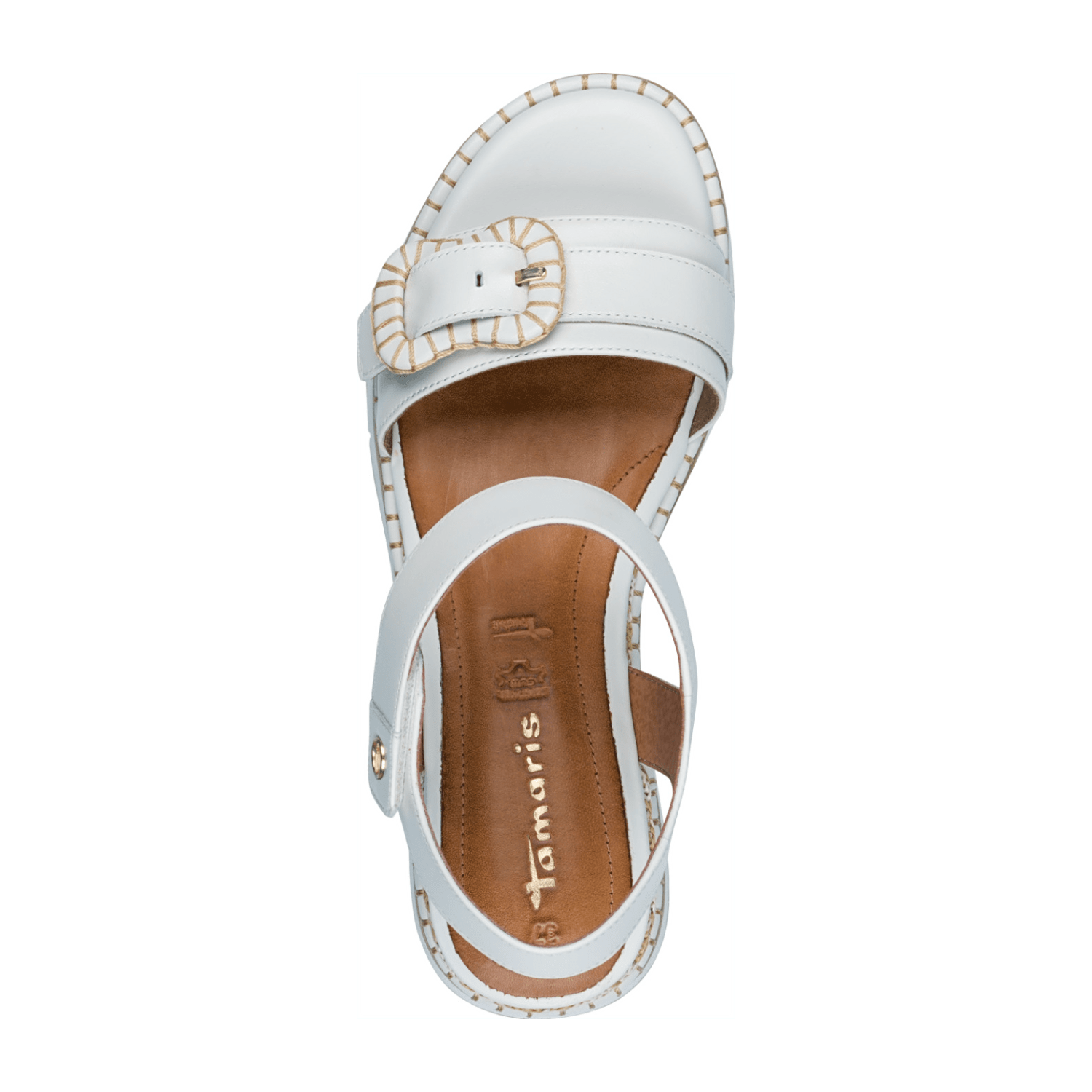 Tamaris 1-28223-46-100 Keilsandaletten in Weiß | schuhe.de