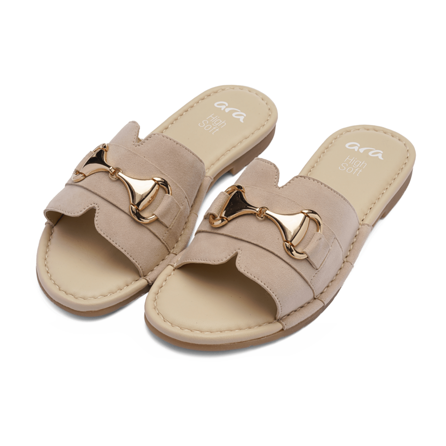 ara 12-27904-08 Klassische Pantoletten in Beige | schuhe.de
