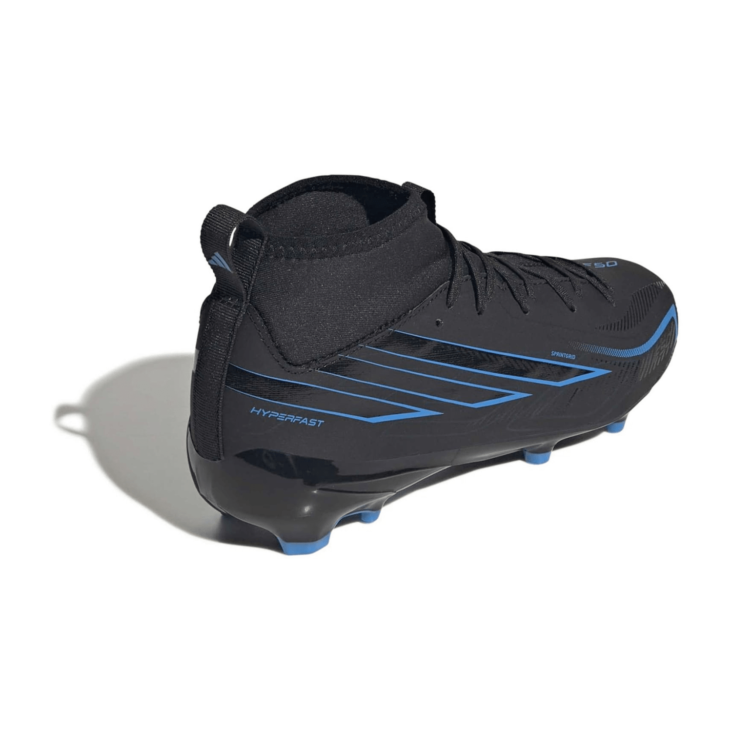 adidas Performance adidas F50 Hyperfast League Mid Cut FG Fußballschuhe Kinder cloud white/solar purple/solar turbo 37 1/3 für Kinder, schwarz,