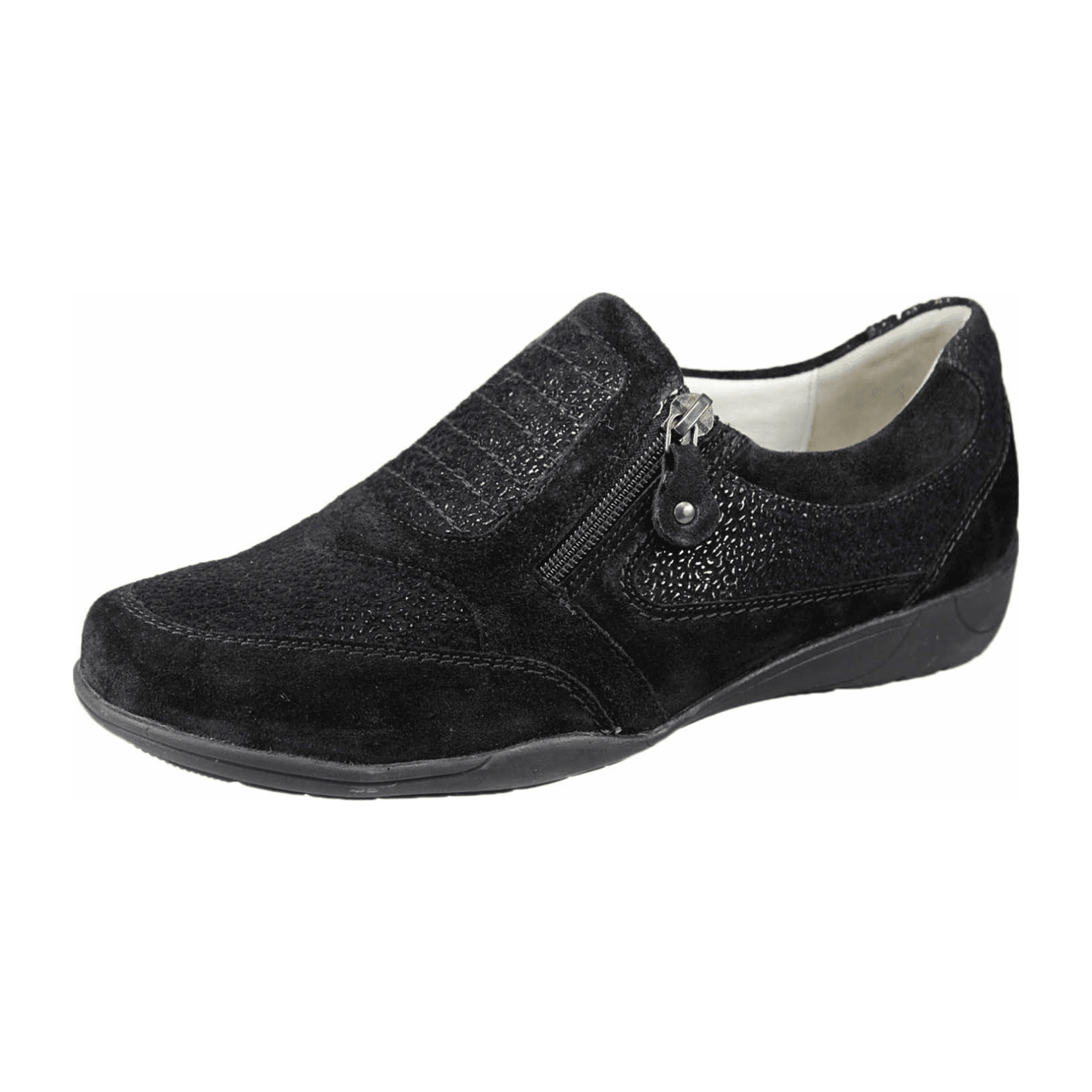 Waldläufer Slipper Myriam, Weite M für Damen, schwarz, Gr. 38 EU / 5 UK