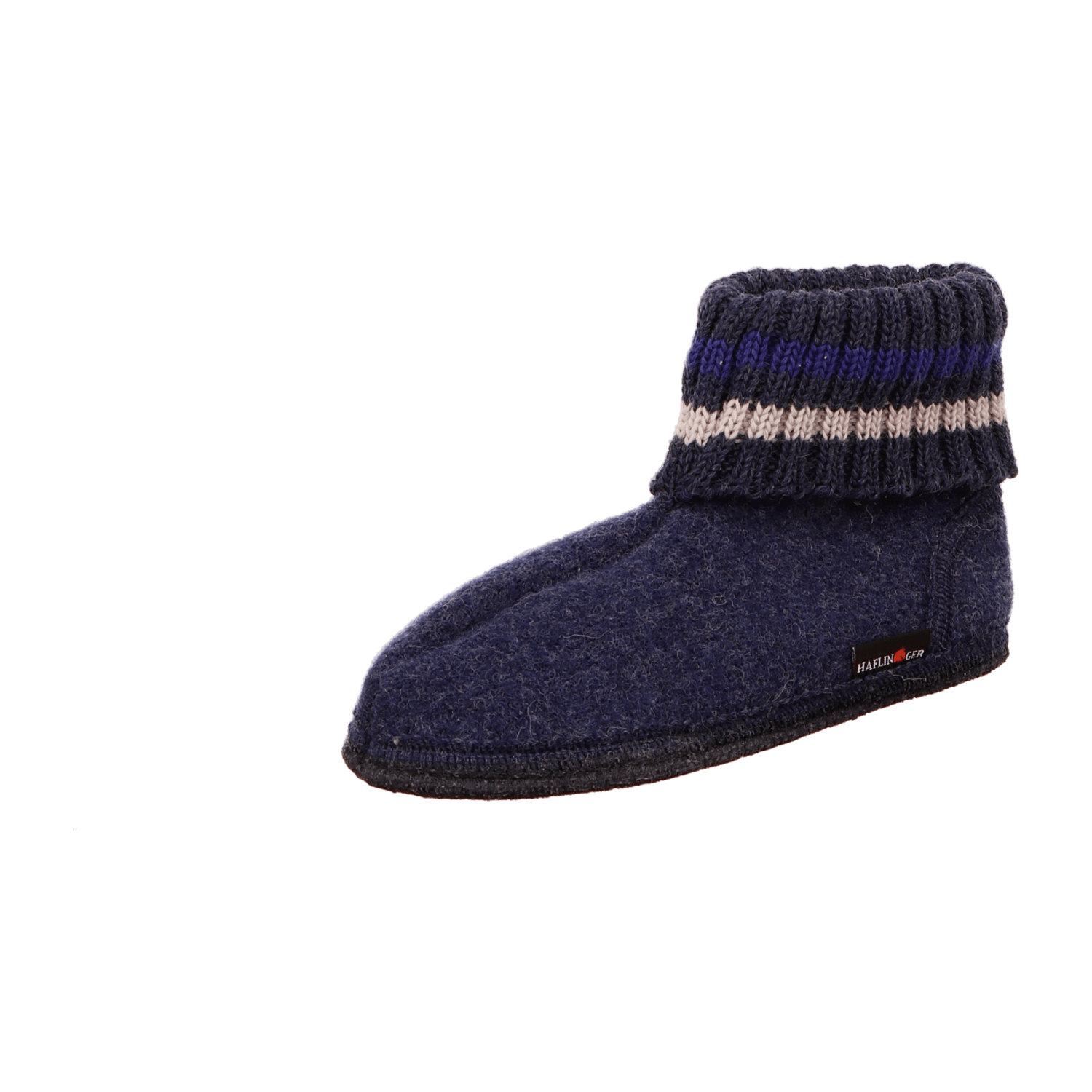 Haflinger Hüttenschuh Paul für Kinder, blau, Gr. 36 EU