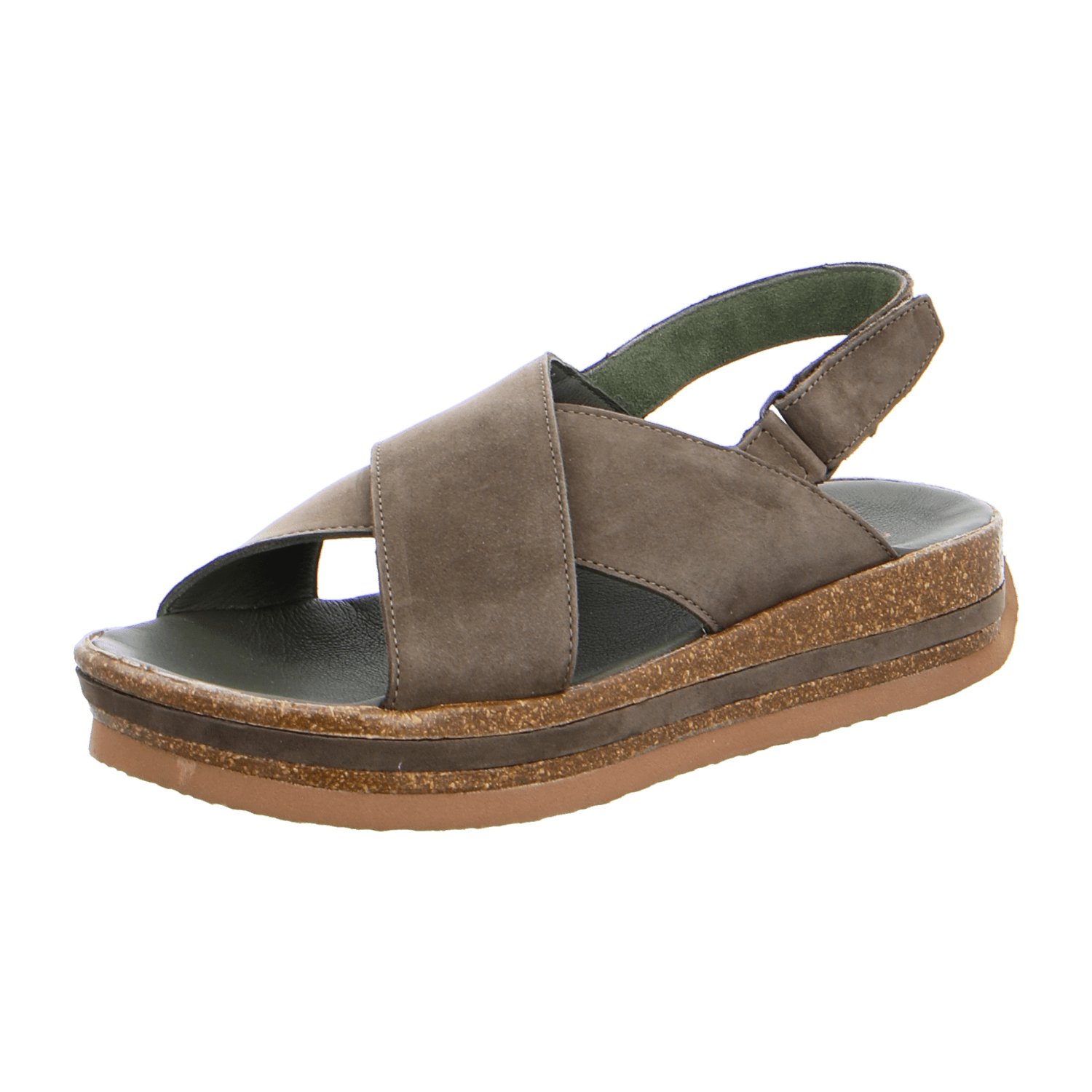 Think 3-000206-7000 Komfort Sandalen in Oliv | schuhe.de 