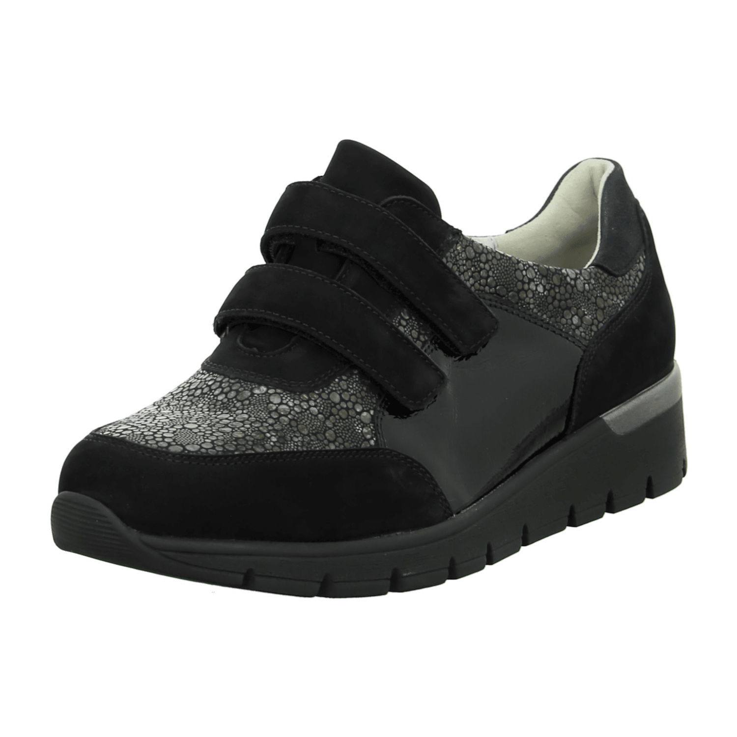 Waldläufer Klettschuh für Damen, schwarz, Gr. 37 ½ EU / 4,5 UK