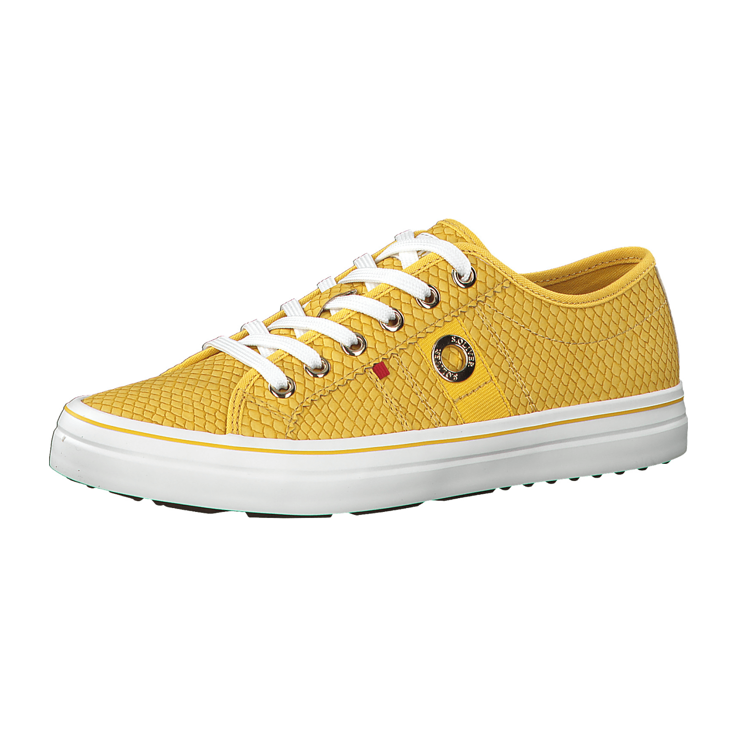 S.Oliver [WOMEN] 5-5-23640-26/650 YELLOW SNAKE Sneaker low  FS 2021 für Damen, gelb, Gr. 37 EU